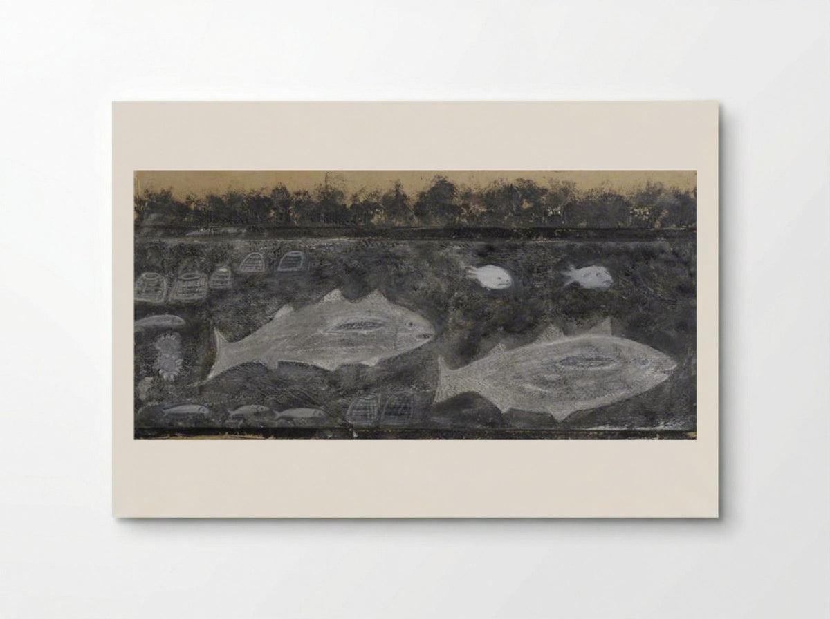 Fishes and Lobster Pots - Alfred Wallis - Poster