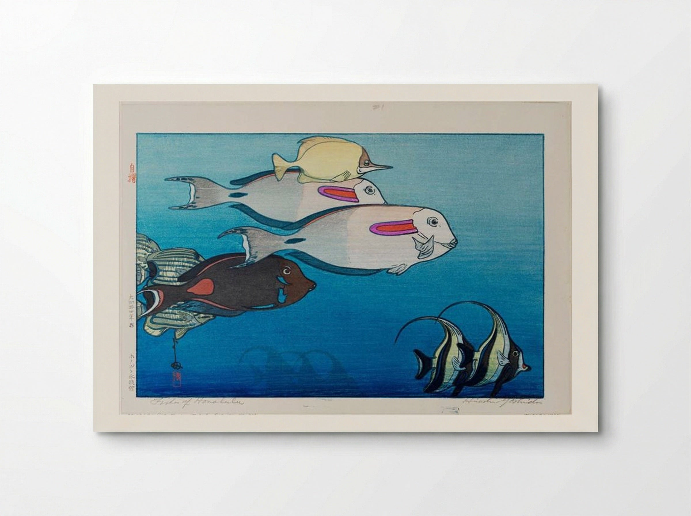 Fishes of Honolulu - Hiroshi Yoshida - Poster