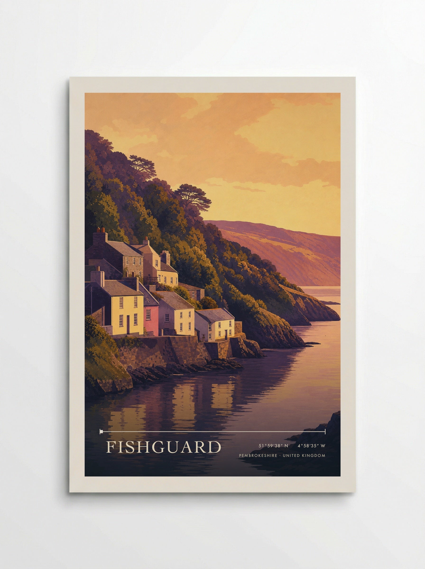 Fishguard Pembrokeshire United Kingdom Travel Poster - Poster
