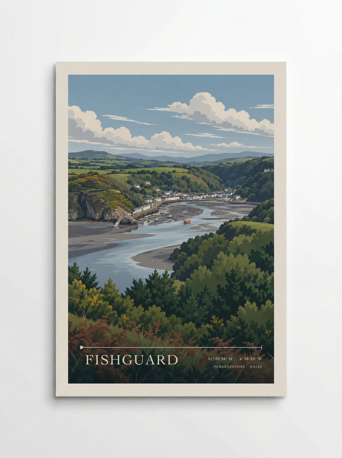 Fishguard, Pembrokeshire | Travel Poster - Poster