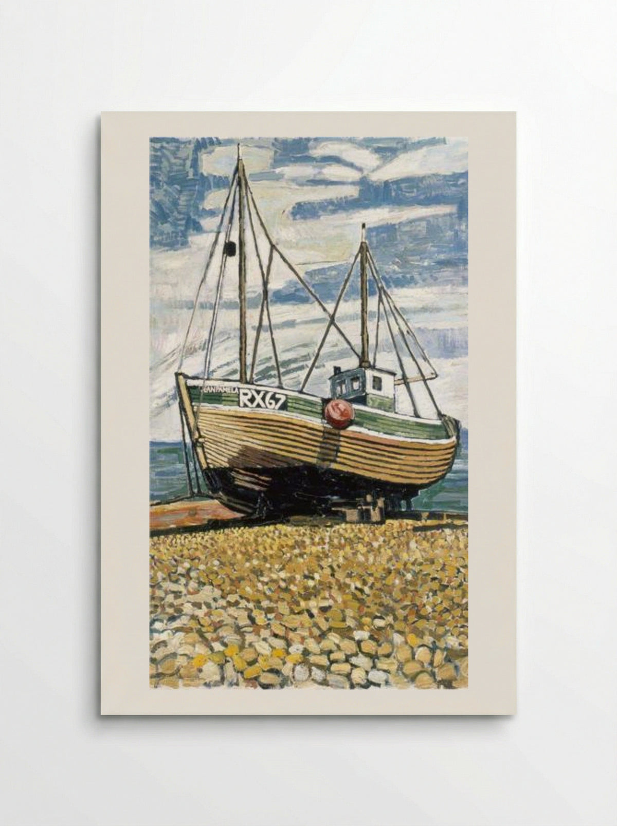 Fishing Boat at Dungeness, 'RX67' - John Bratby - Poster