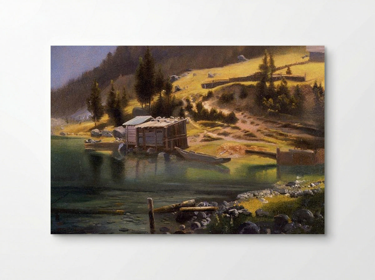 Fishing and Hunting Camp, Loring, Alaska - Albert Bierstadt - Poster