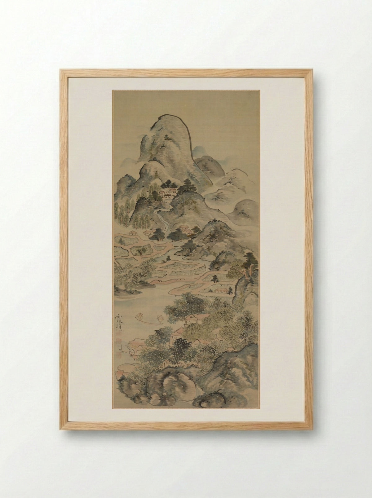 Fishing in Springtime - Ike Taiga - Framed Print Wood