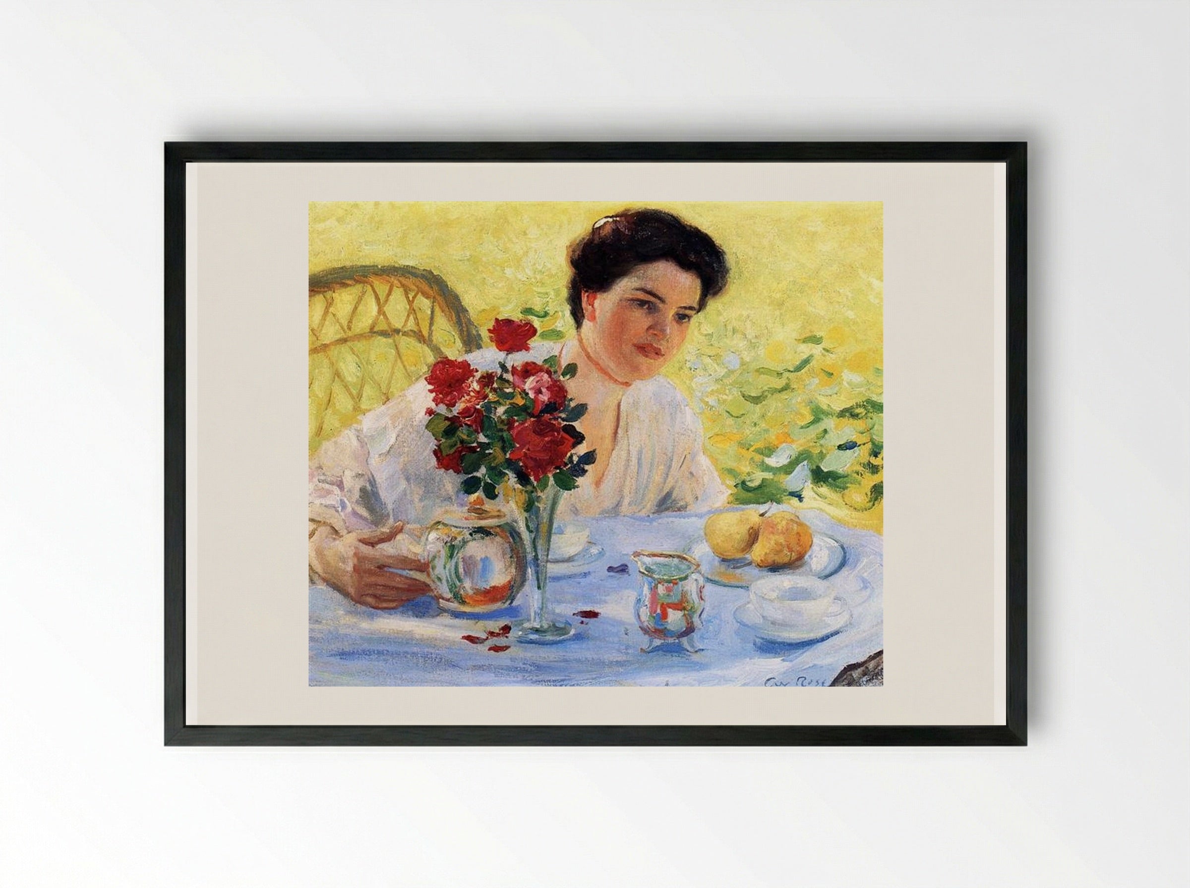 Five O'Clock - Guy Rose - Framed Print Black
