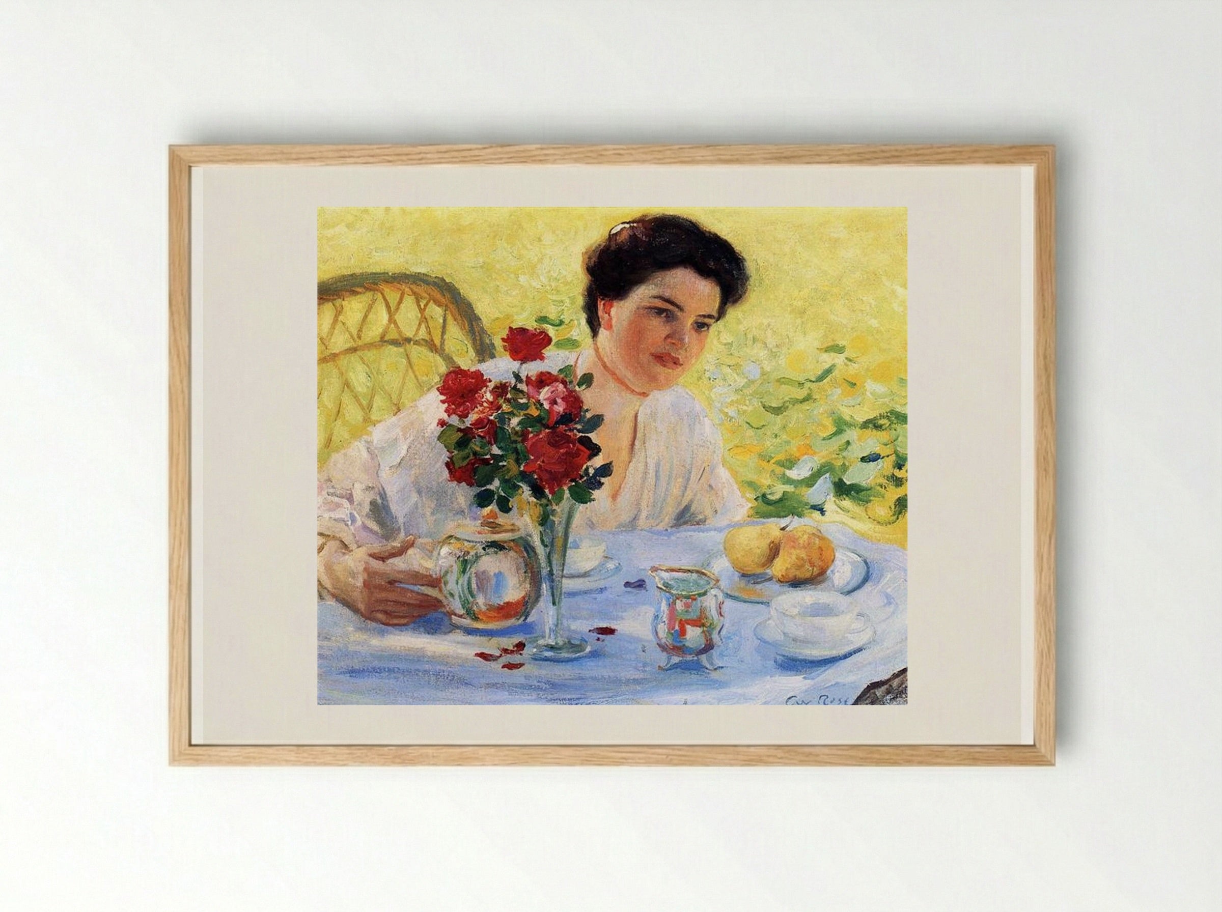 Five O'Clock - Guy Rose - Framed Print Wood