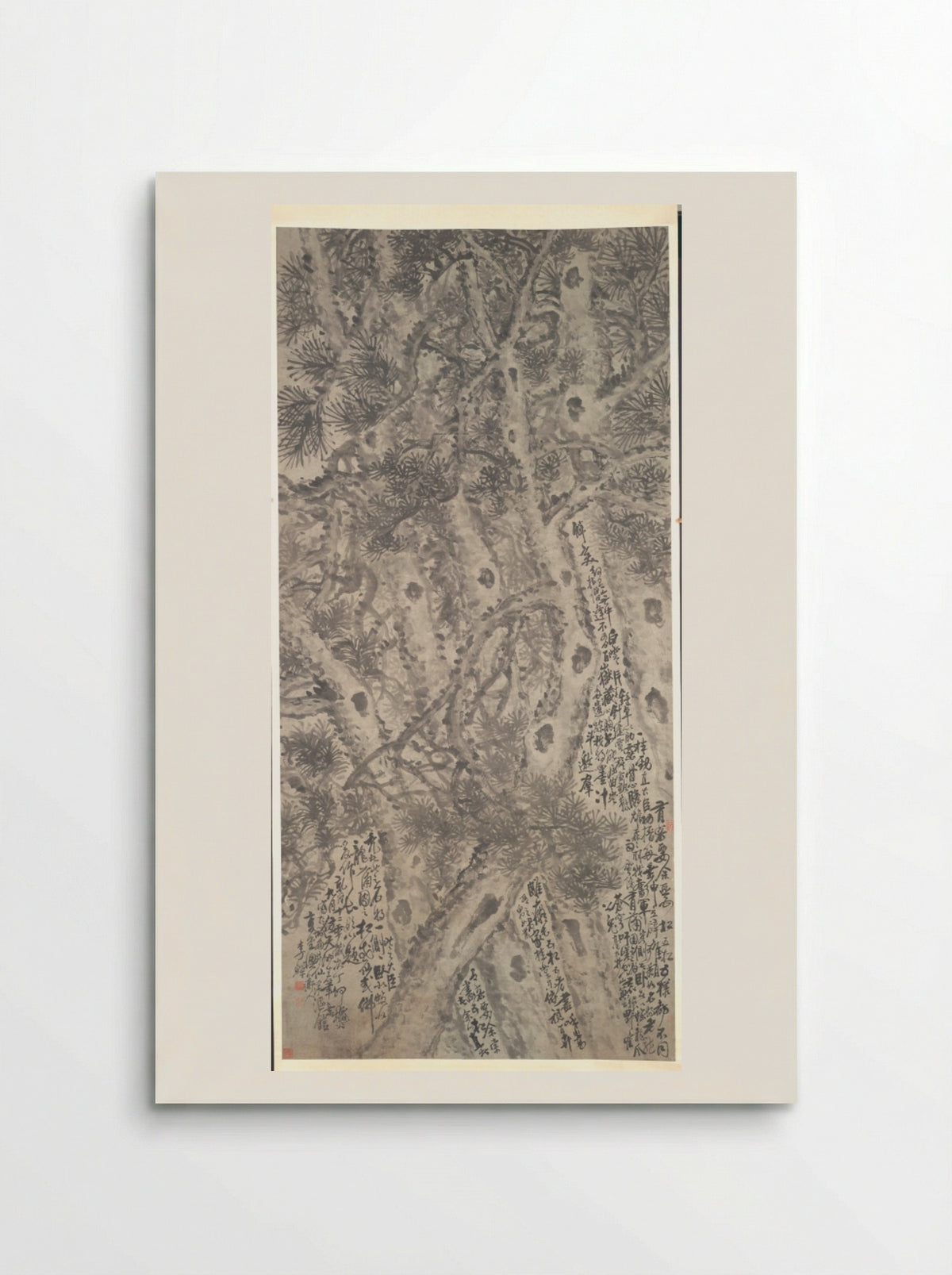 Five Pine Trees - Li Shan - Poster