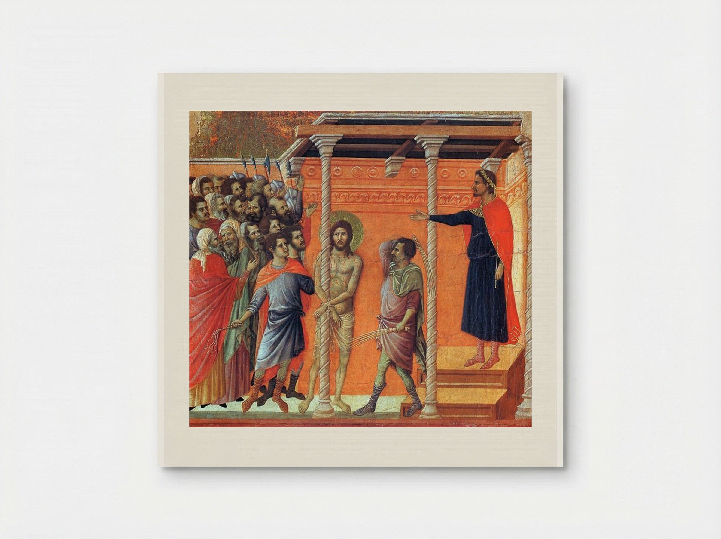 Flagellation of Christ - Duccio di Buoninsegna - Poster