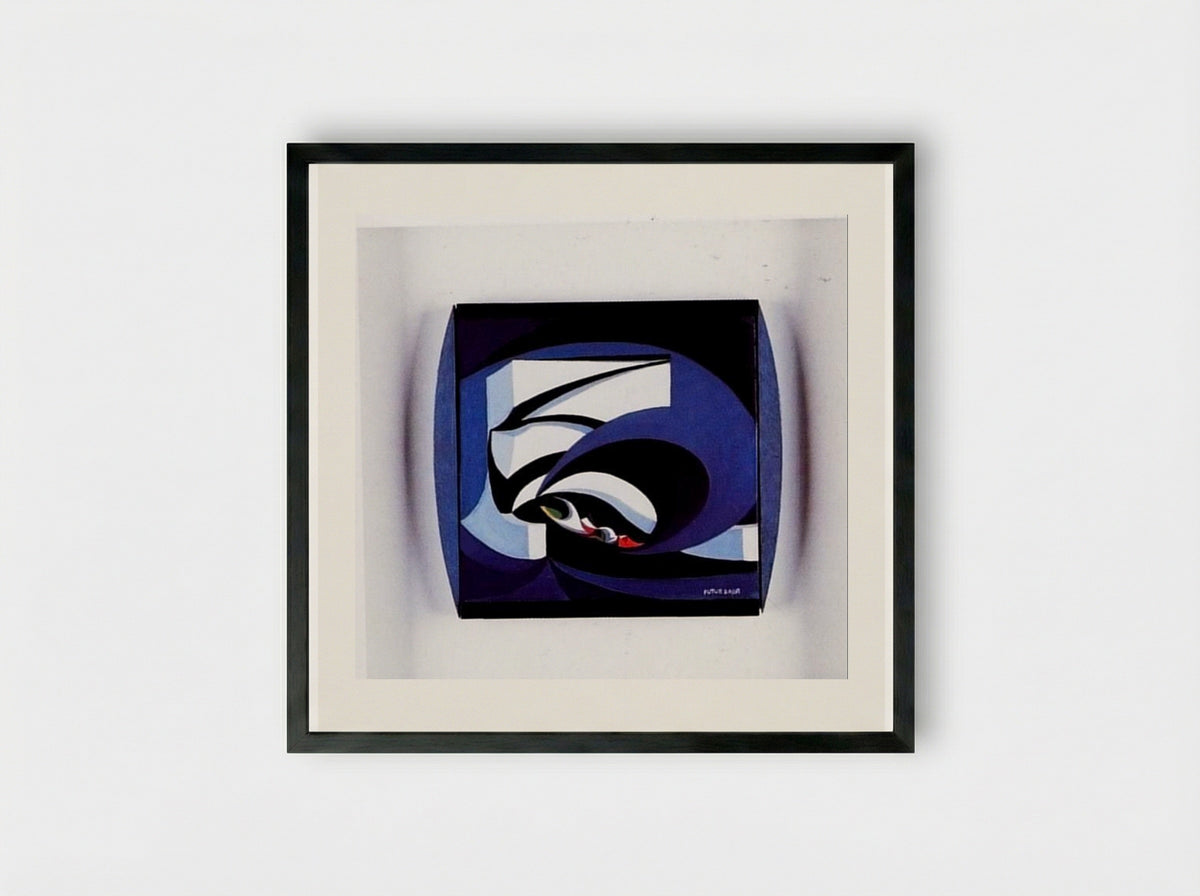 Flags for the Altar - Giacomo Balla - Framed Print Black