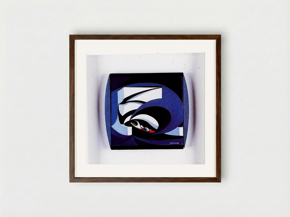 Flags for the Altar - Giacomo Balla - Framed Print Dark Wood