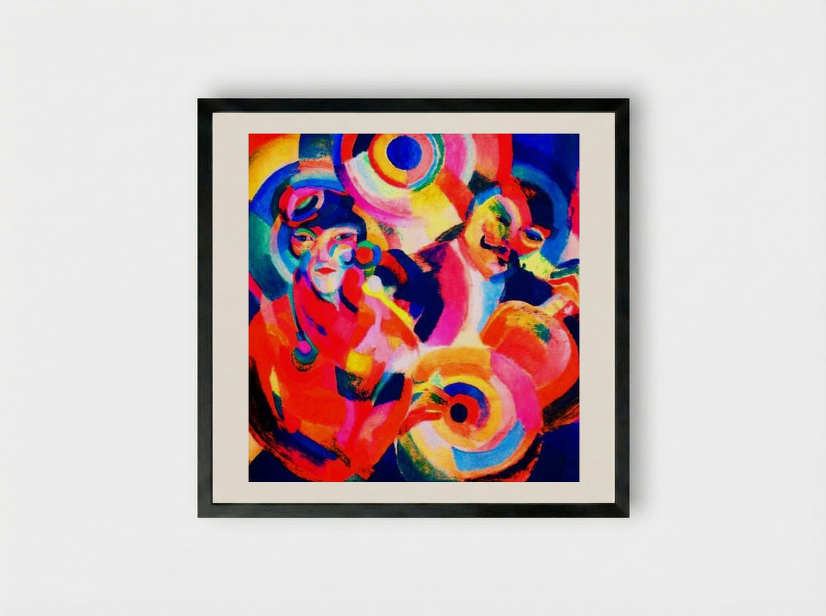 Flamenco Singer - Sonia Delaunay - Framed Print Black