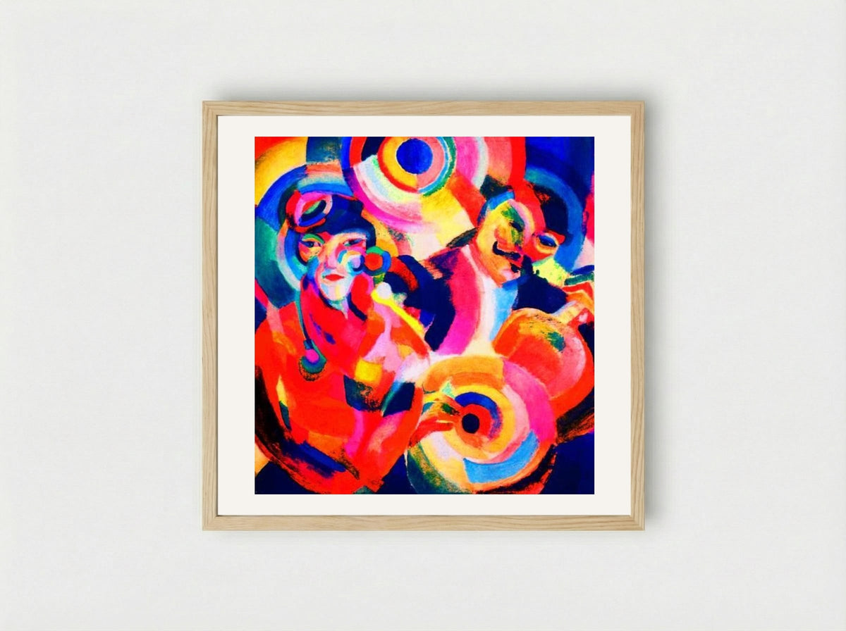 Flamenco Singer - Sonia Delaunay - Framed Print Wood