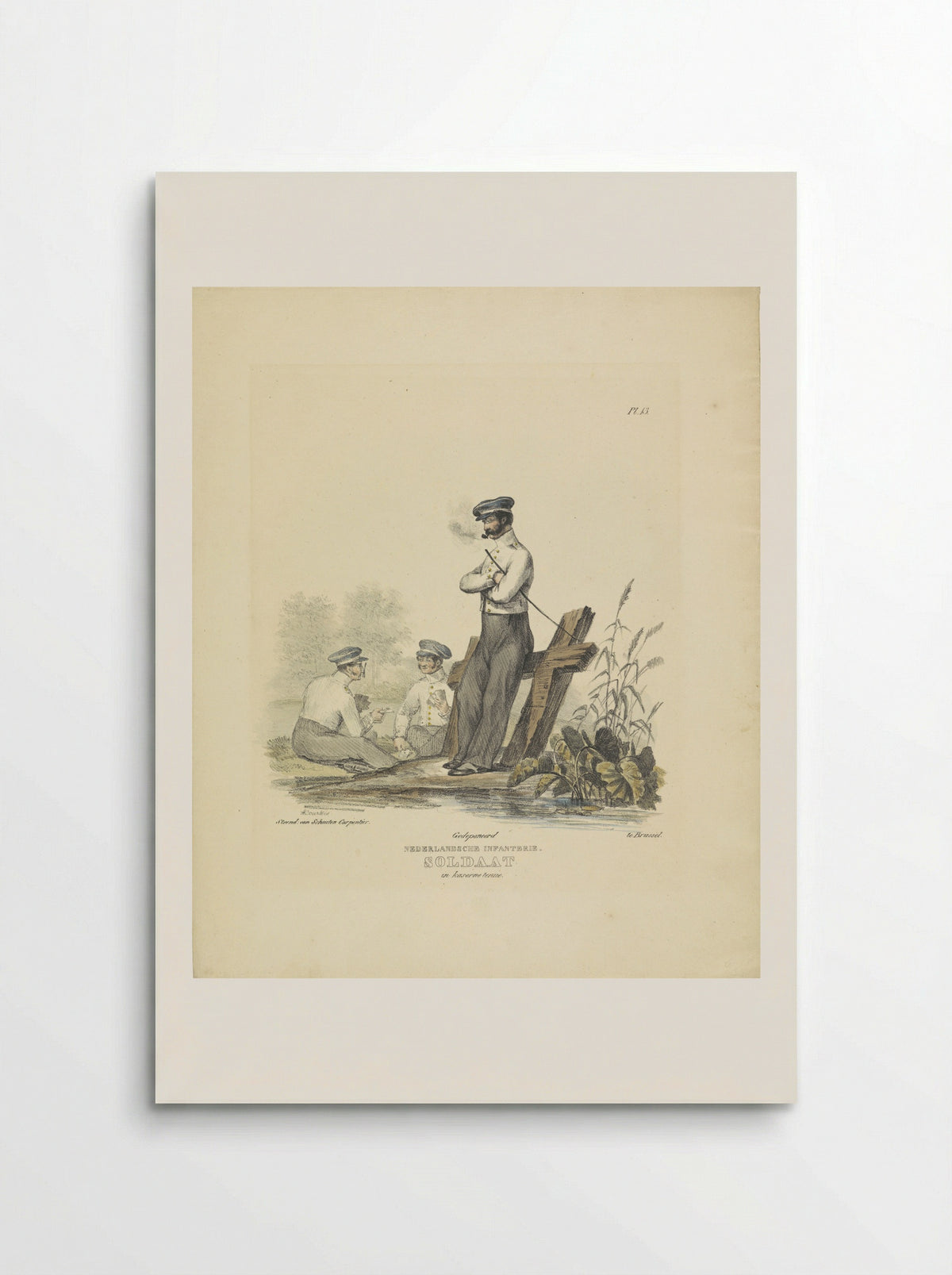 Flankeur in mars tenue - Willem Frederik graaf van Bylandt - Poster