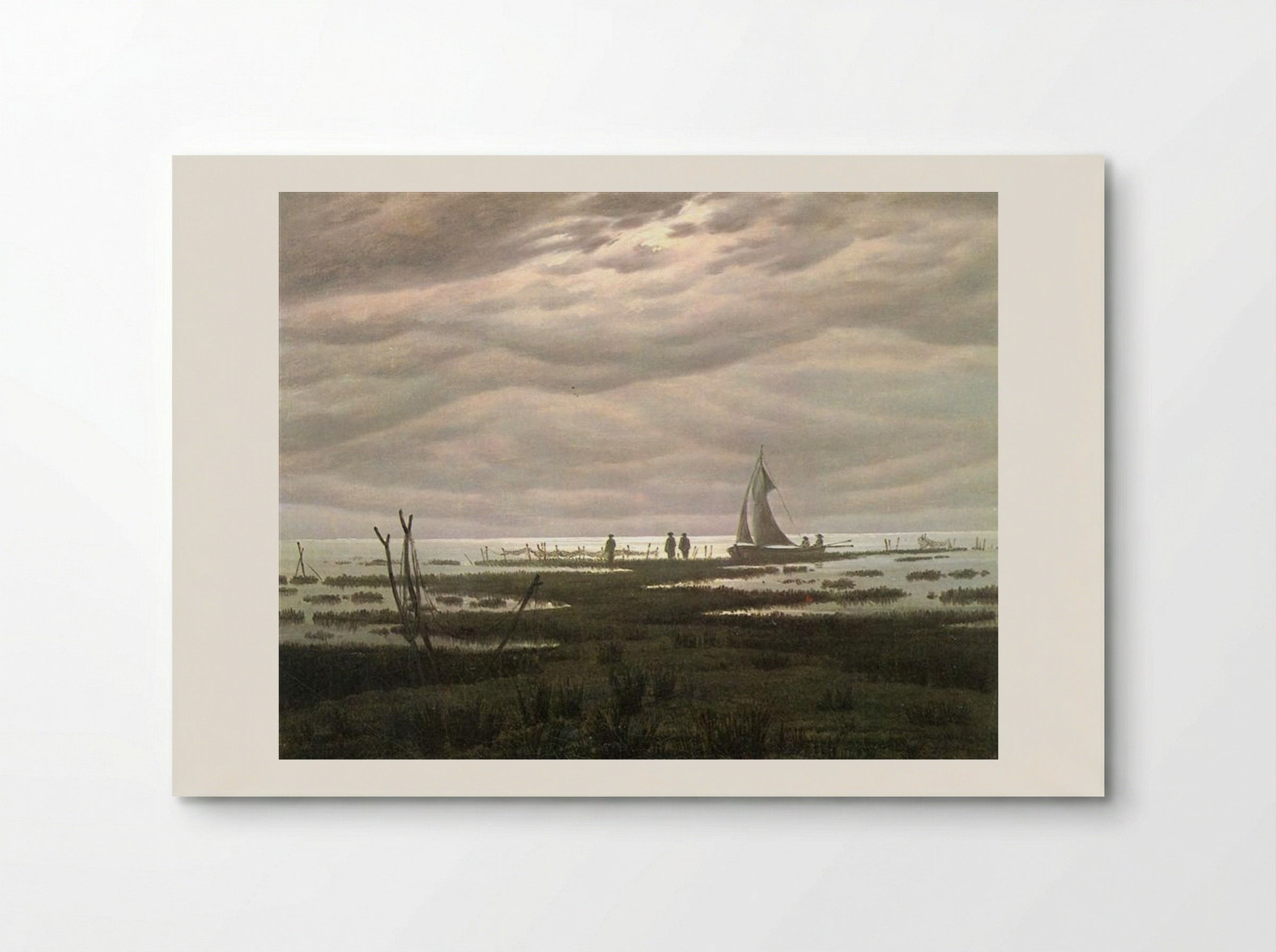Flat Country near the Bay of Greifswald - Caspar David Friedrich - Poster