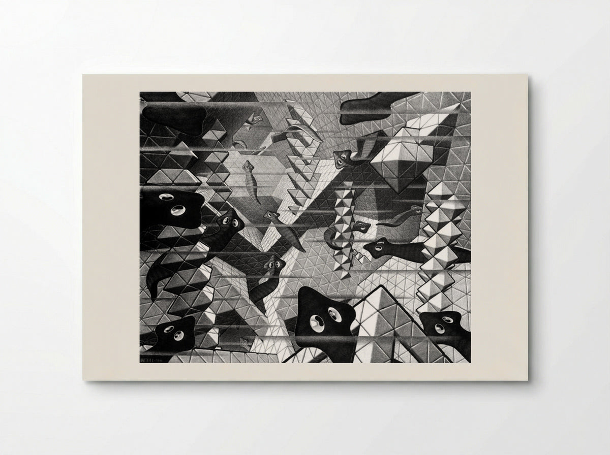 Flat Worms - M.C. Escher - Poster
