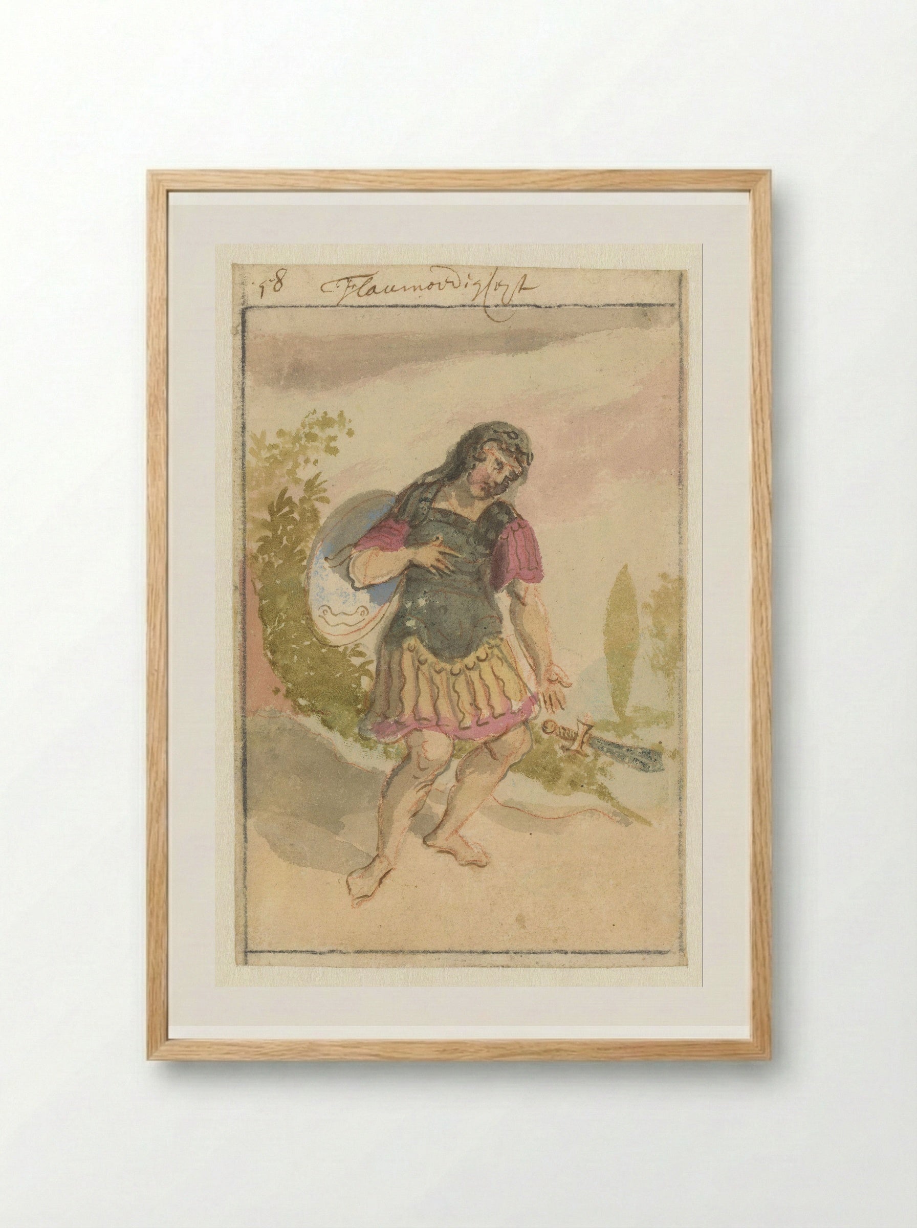 Flauwmoedigheid - Pieter van den Berge - Framed Print Wood