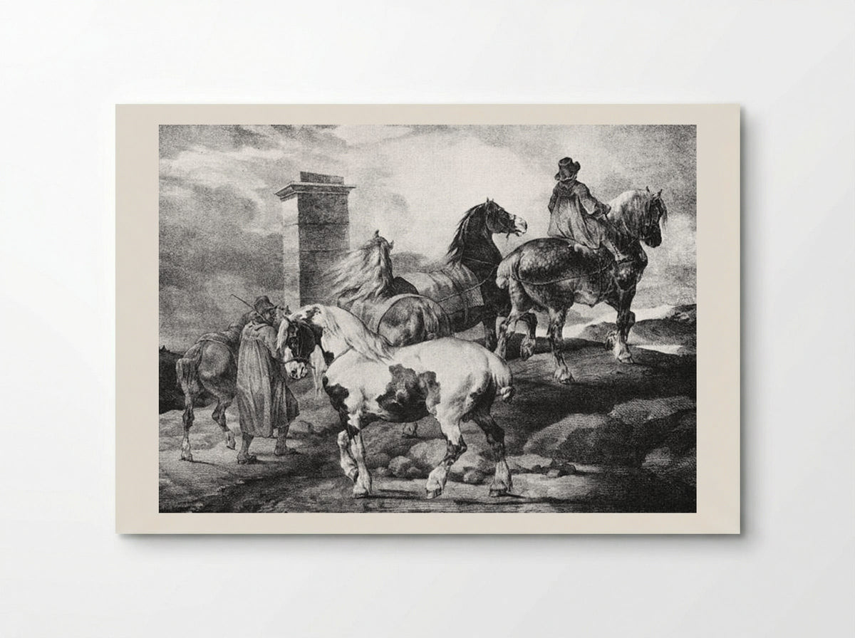 Flemish Horses - Théodore Géricault - Poster