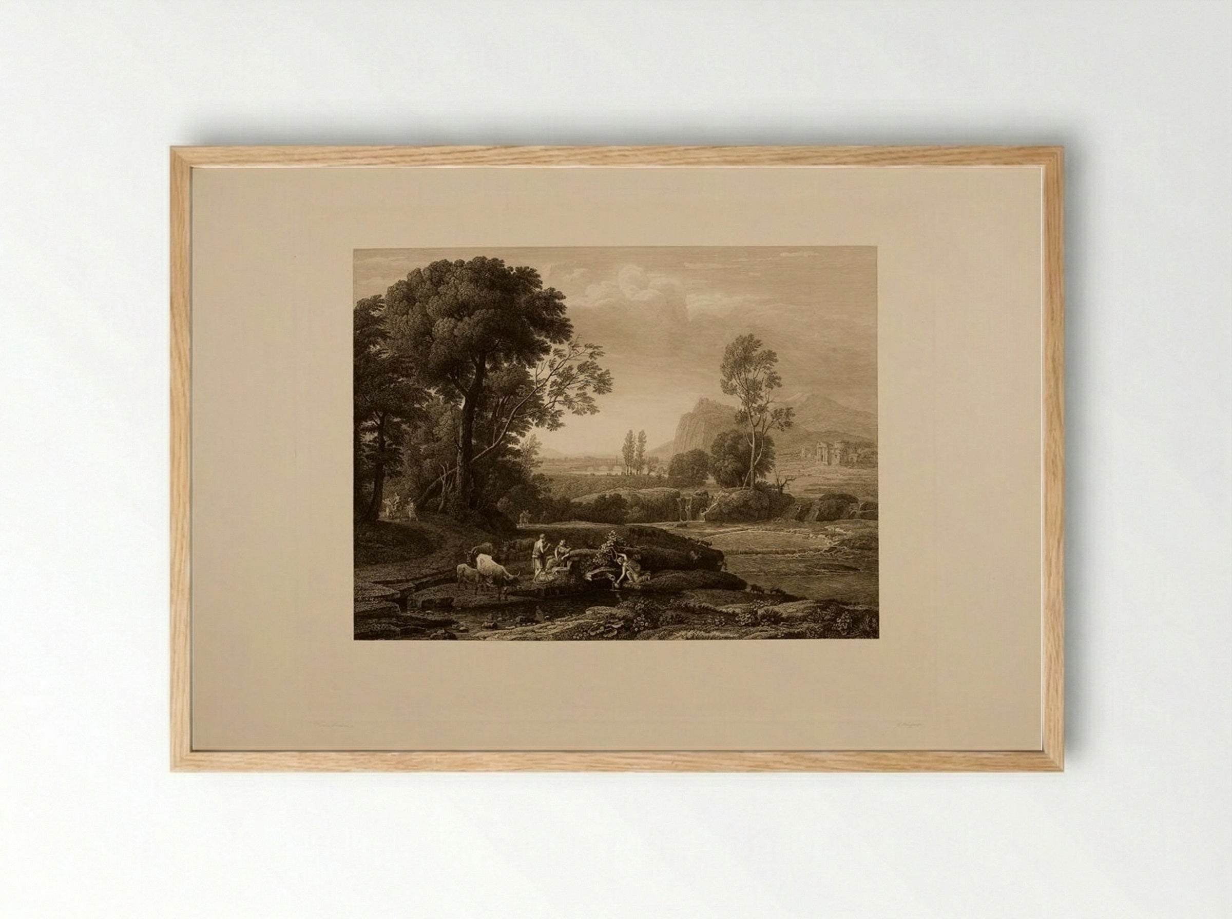 Flight into Egypt - Carl Krüger - Framed Print Wood