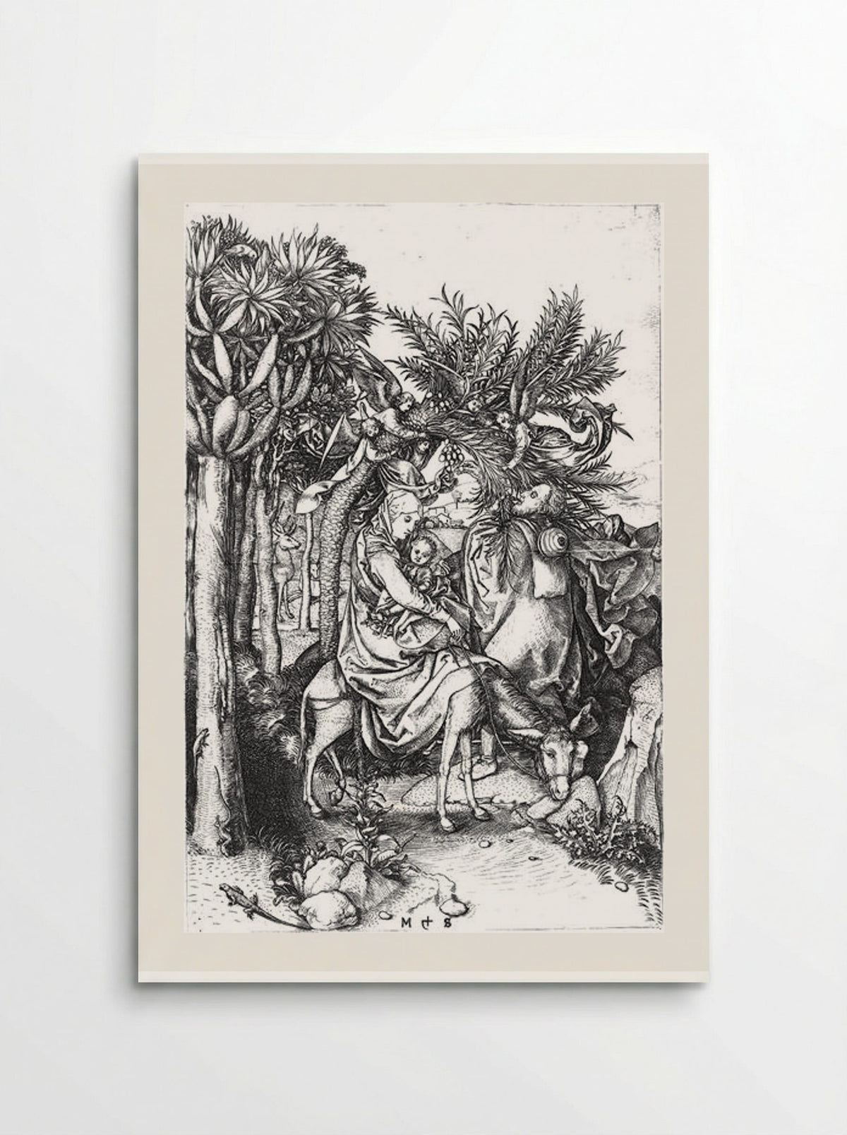 Flight into Egypt - Martin Schongauer - Poster