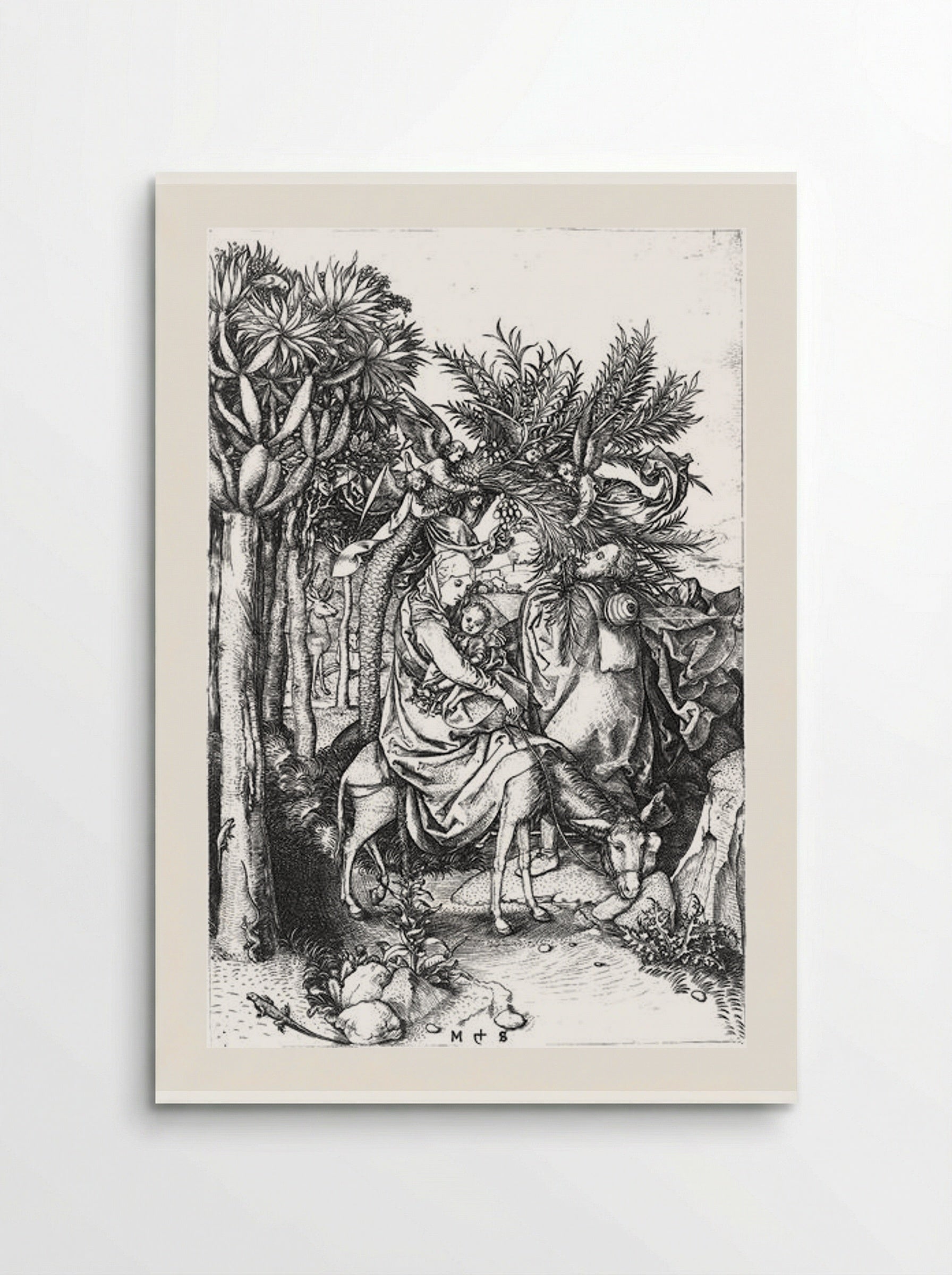 Flight into Egypt - Martin Schongauer - Poster