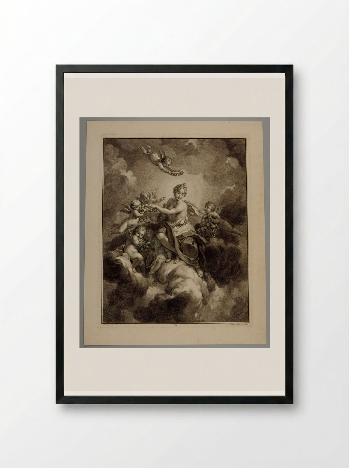Flora - Pieter Tanjé - Framed Print Black