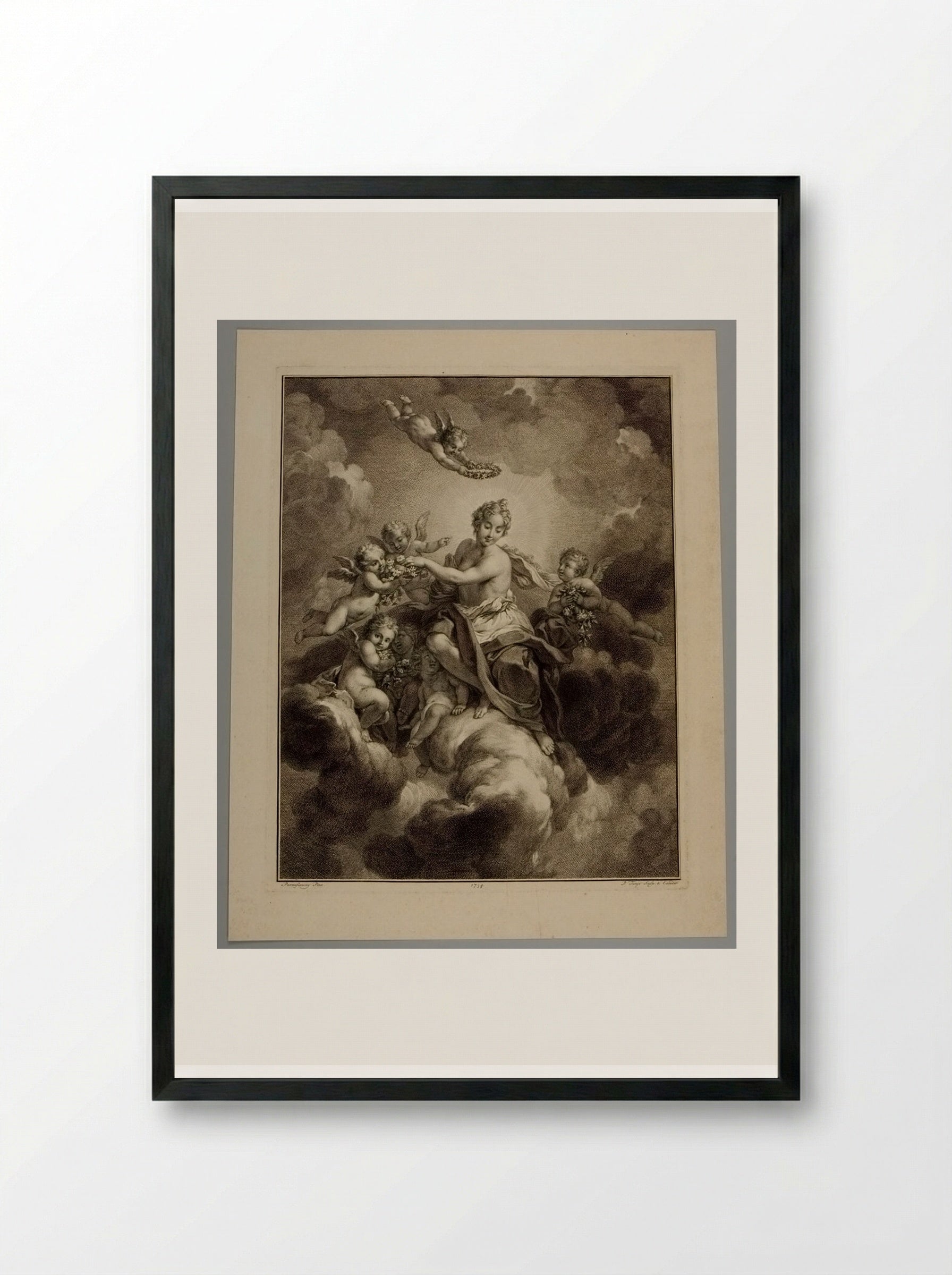 Flora - Pieter Tanjé - Framed Print Black