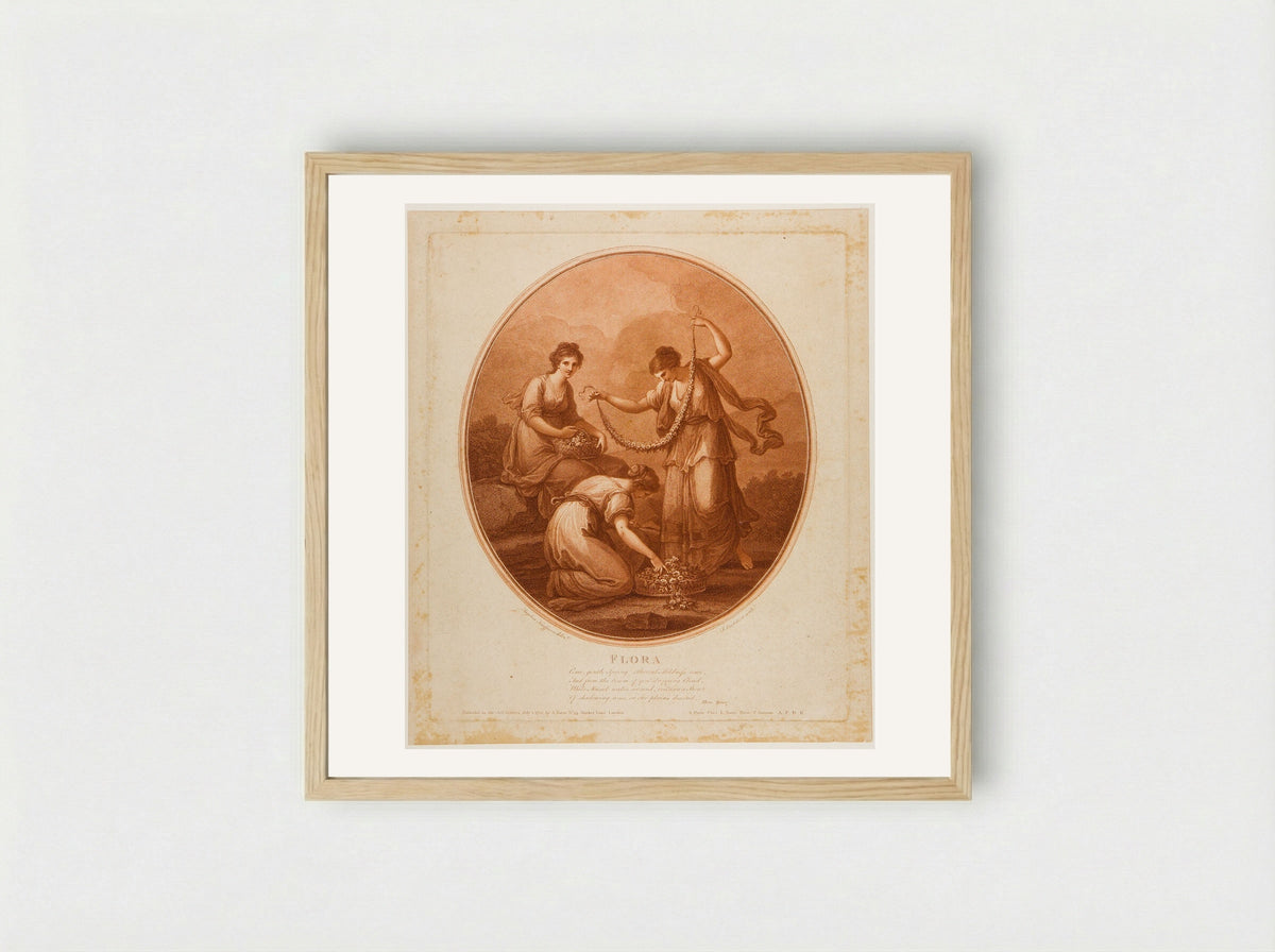 Flora - Francesco Bartolozzi - Framed Print Wood