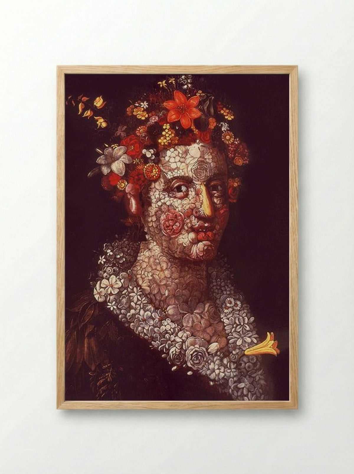 Flora - Giuseppe Arcimboldo - Framed Print Wood