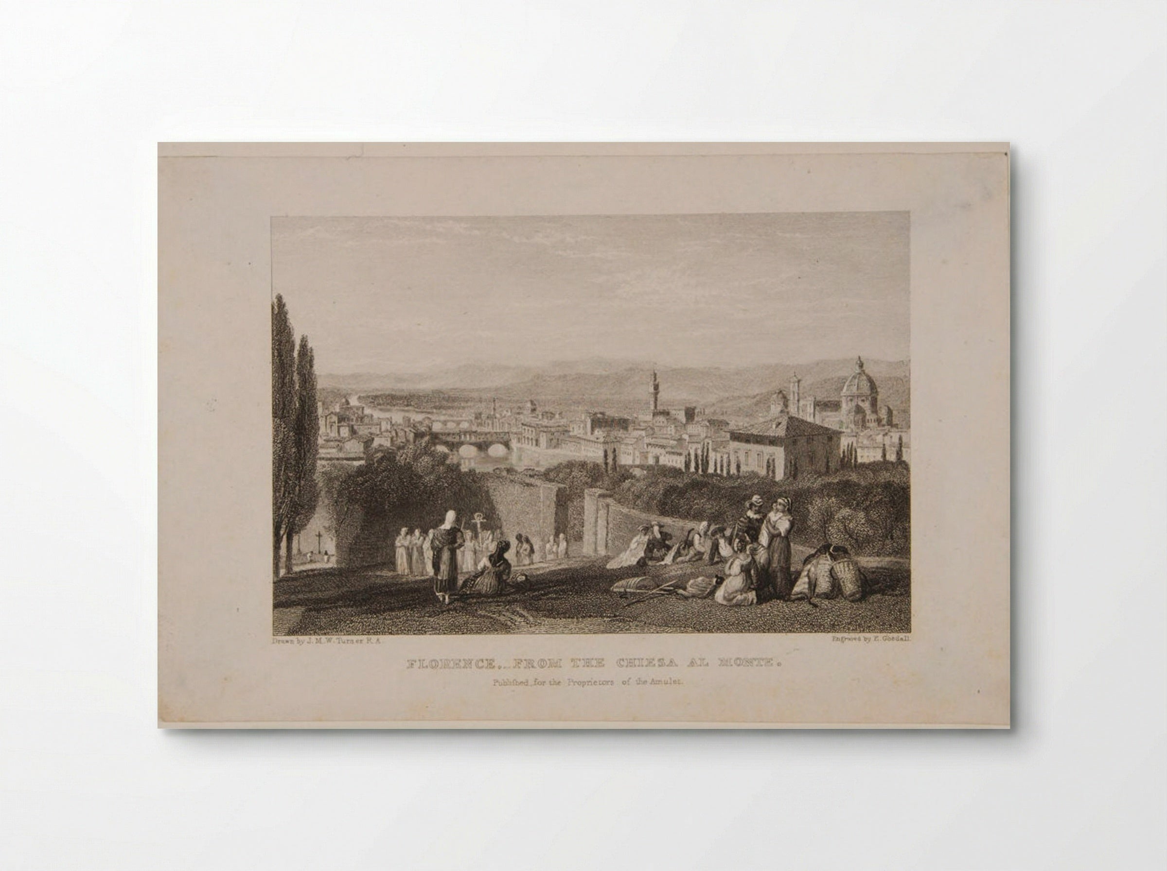 Florence from the Chiesa al Monte - Edward Goodall - Poster