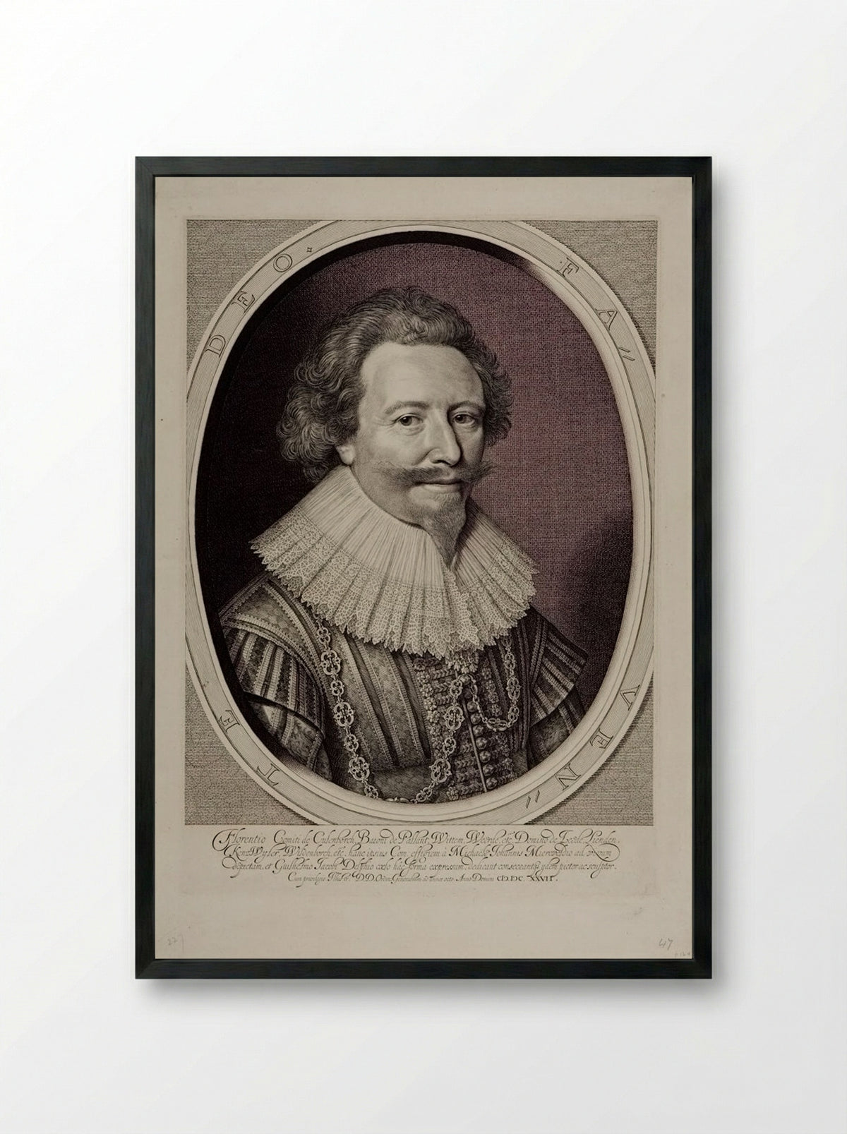 Florent II, Count of Culenborch - Willem Jacobszoon Delff - Framed Print Black