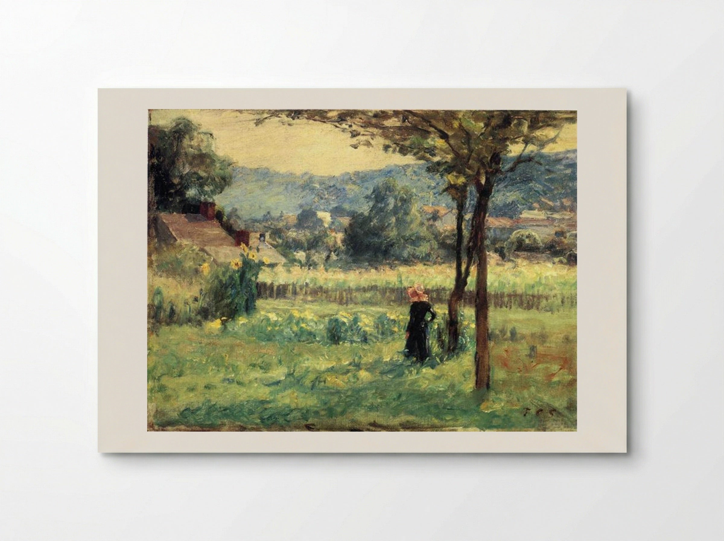 Flower Garden at Brookville - T. C. Steele - Poster