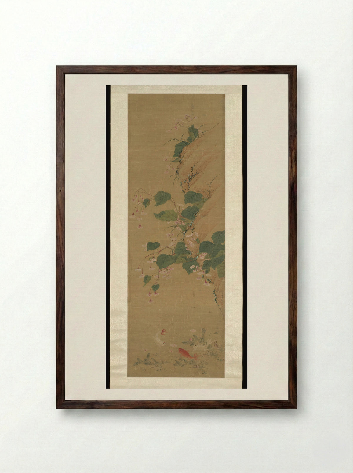 Flowering Branches - Yu Xing - Framed Print Dark Wood
