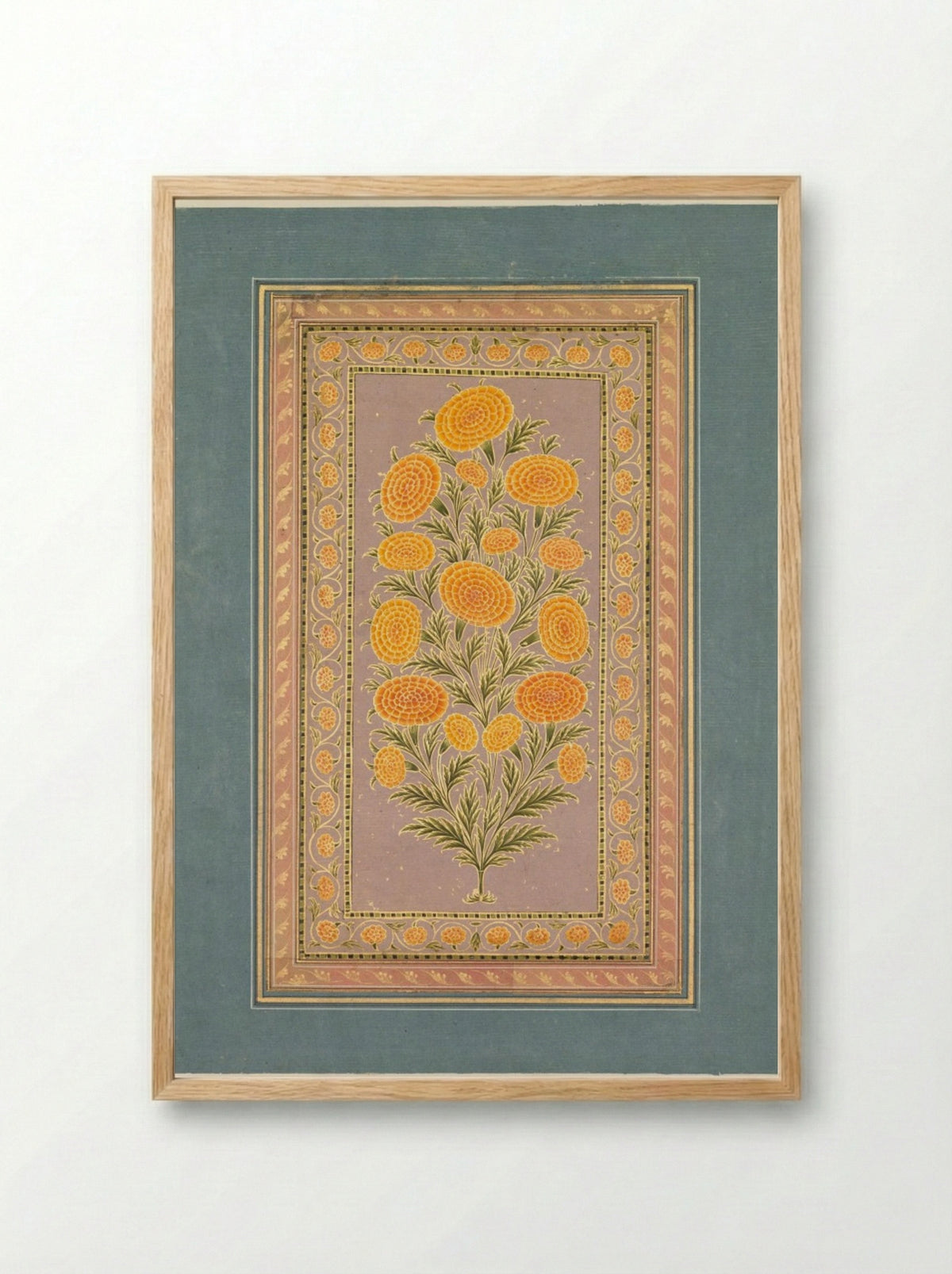 Flowering Marigold - Hunhar II - Framed Print Wood