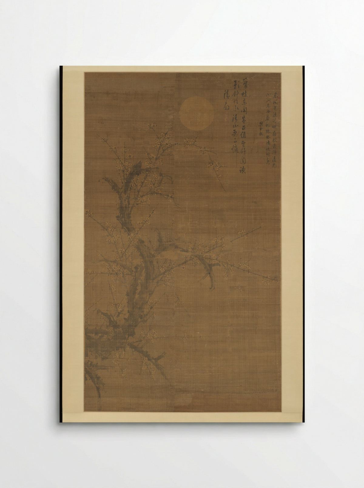 Flowering Plum in Moonlight and Snow - Liu Shiru - Poster