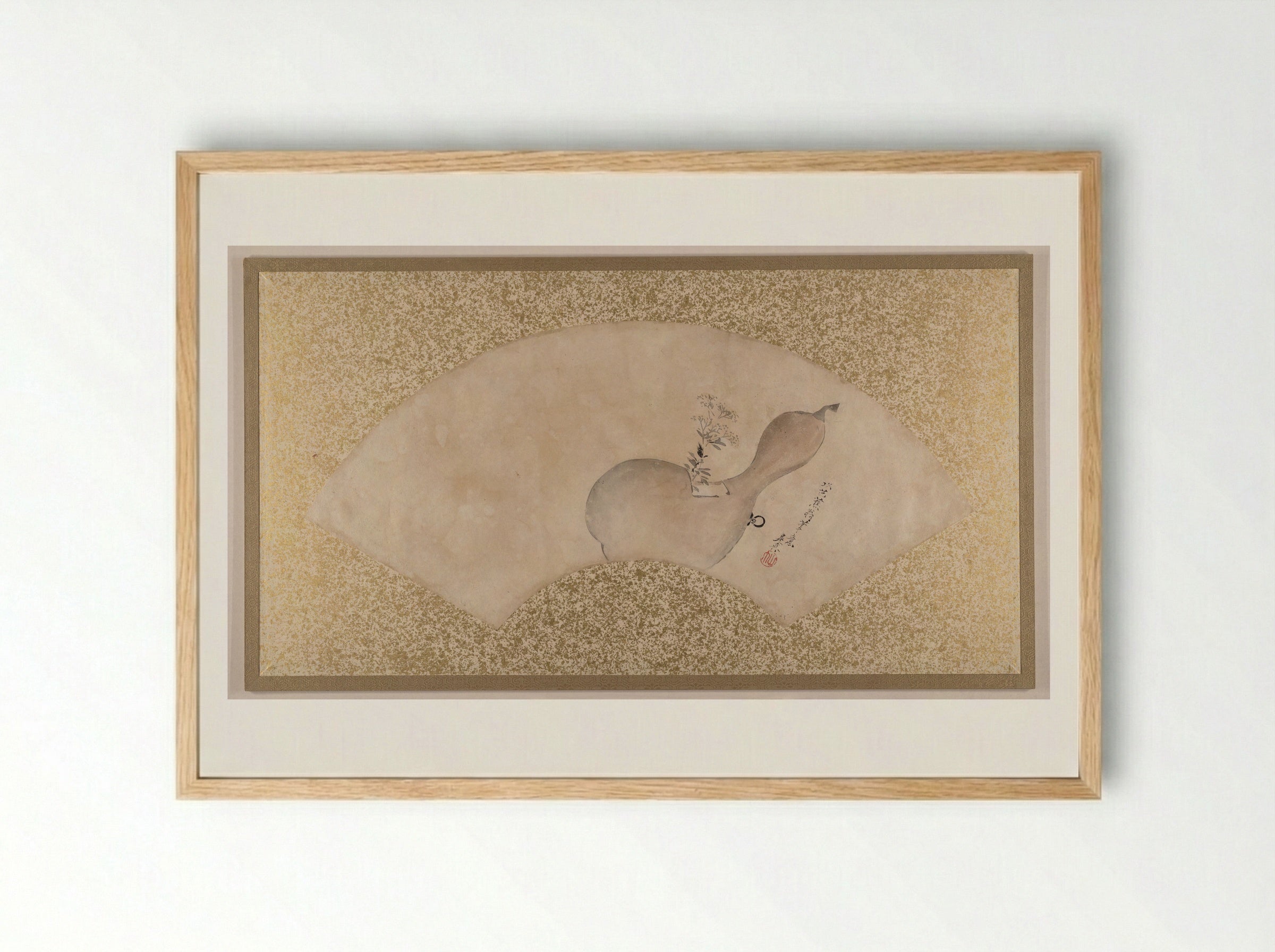 Flowers in Gourd - Shibata Zeshin - Framed Print Wood