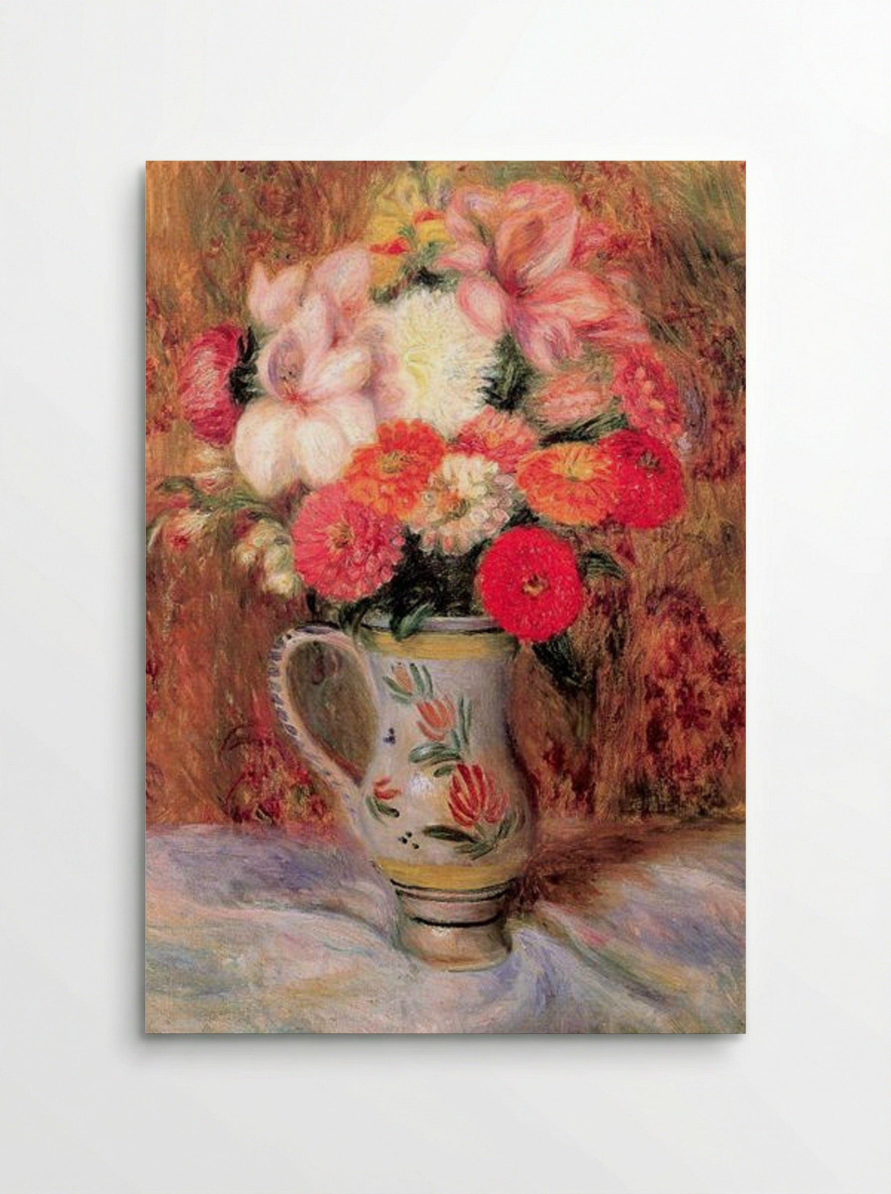 Flowers in a Quimper Pitcher - William James Glackens - Poster