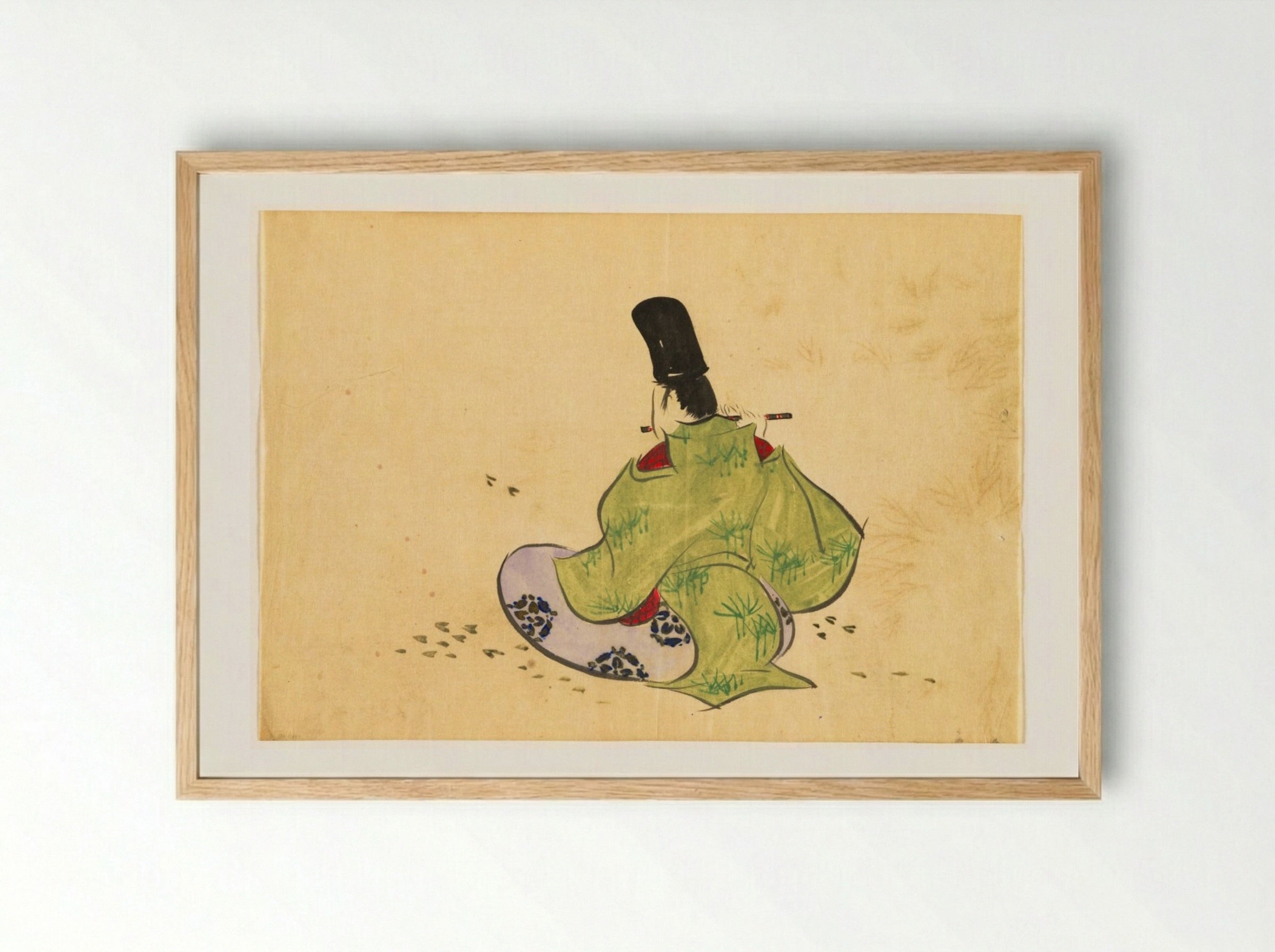 Flowers of a Hundred Worlds (Momoyogusa): Late Spring (Boshun) - Kamisaka Sekka - Framed Print Wood