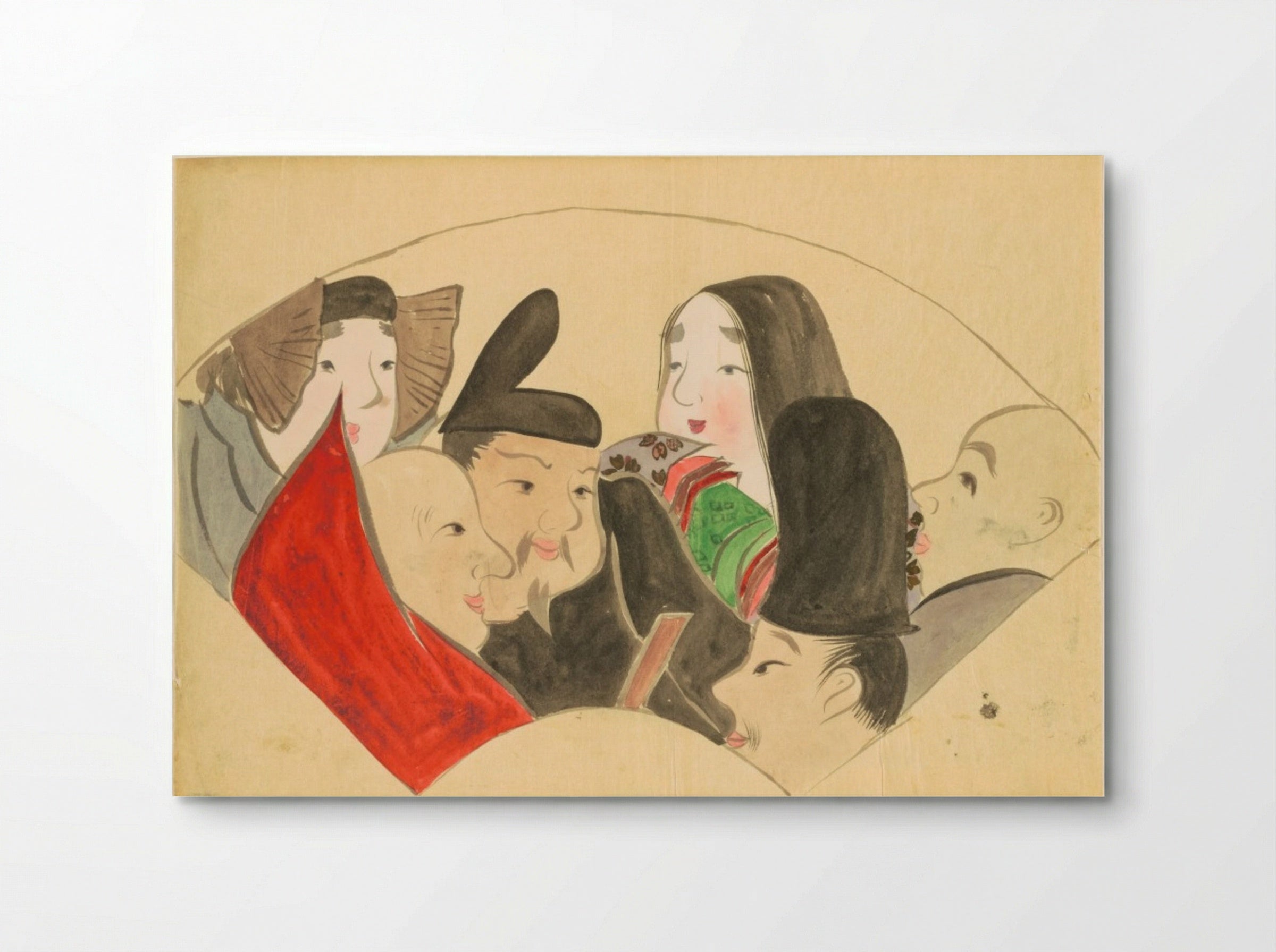 Flowers of a Hundred Worlds (Momoyogusa): Six Poetic Immortals (Rokkasen) - Kamisaka Sekka - Poster