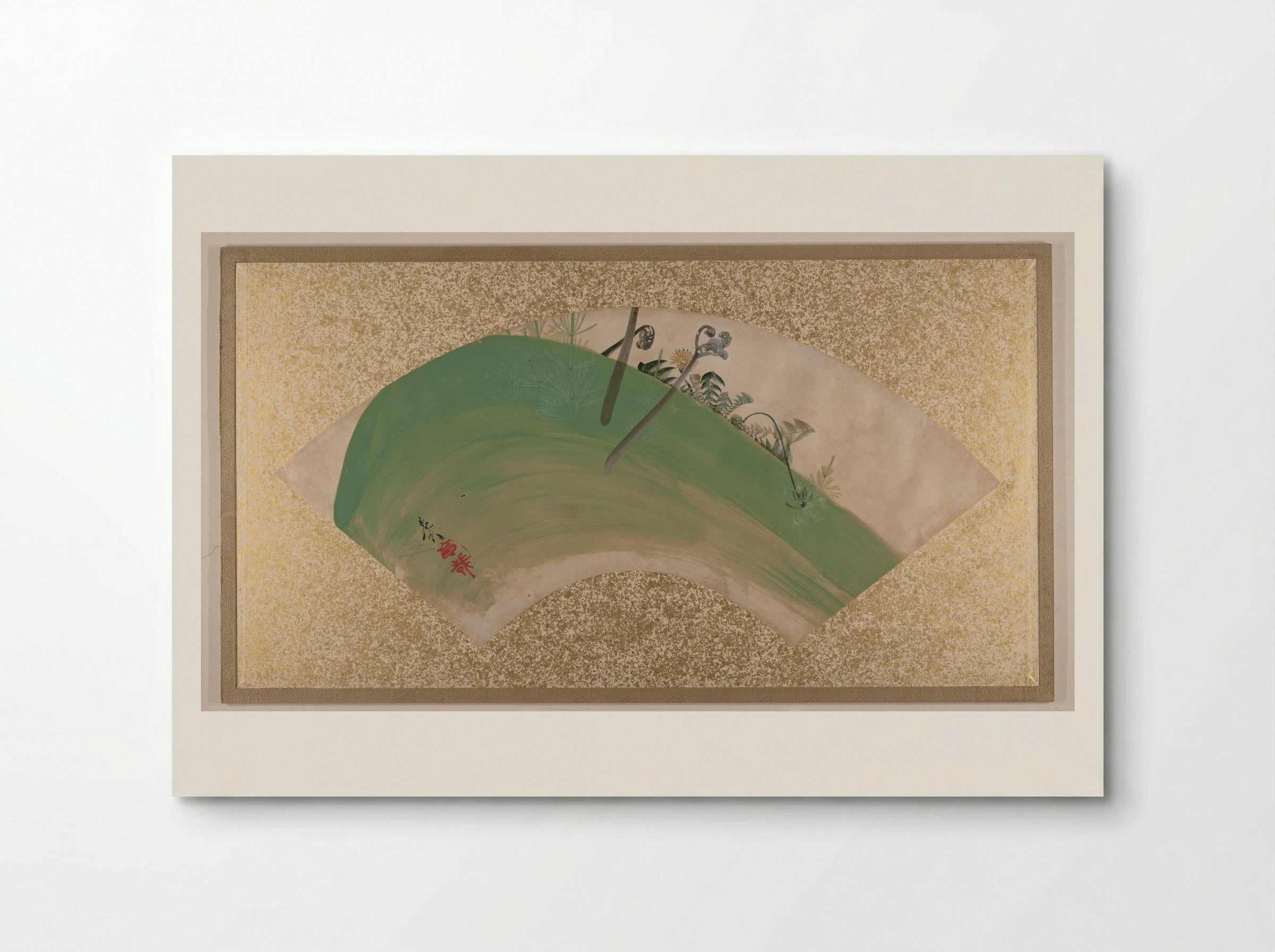 Flowers on Grass - Shibata Zeshin - Poster