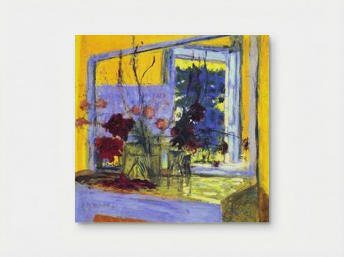 Flowers on a fireplace in Clayes - Edouard Vuillard - Poster