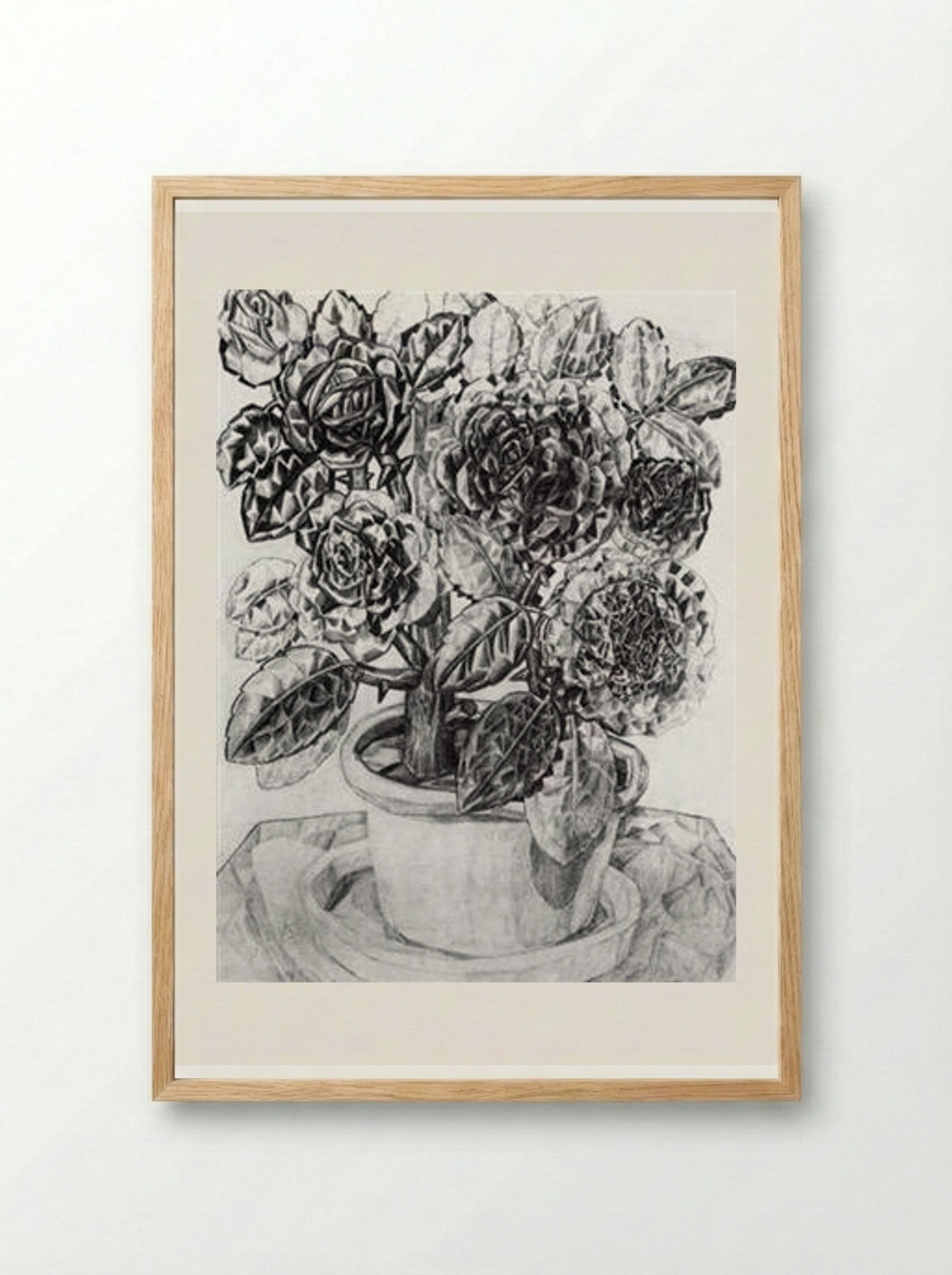 Flowers - Pavel Filonov - Framed Print Wood