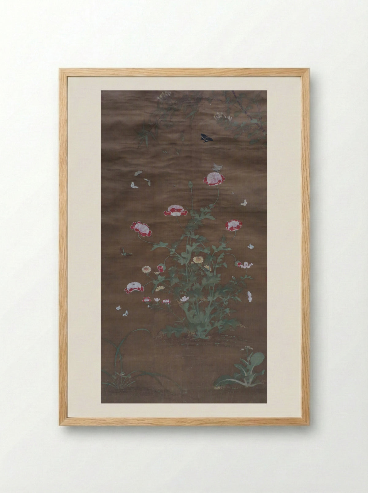 Flowers - Lü Jingfu - Framed Print Wood