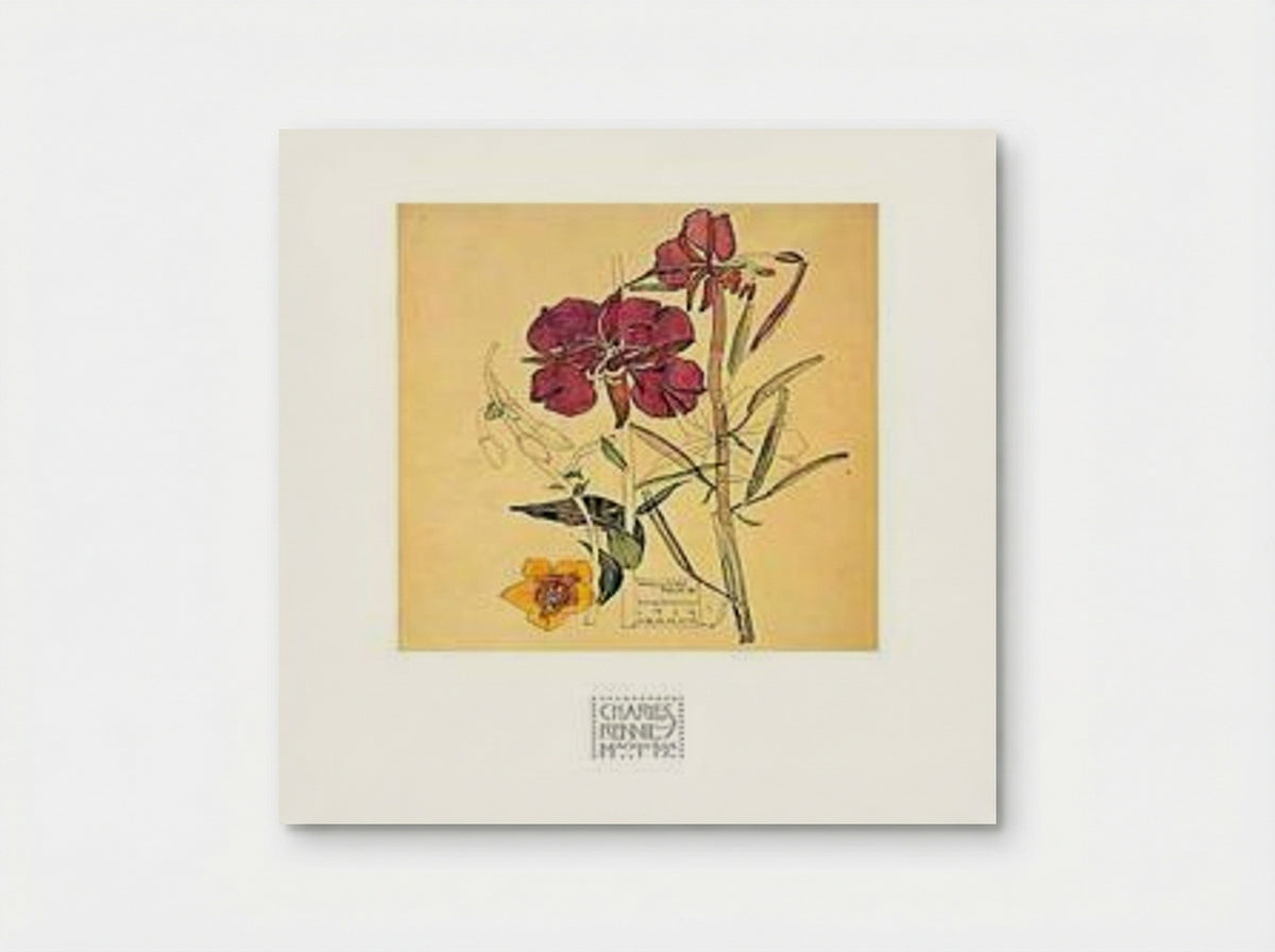 Flowers - Charles Rennie Mackintosh - Poster