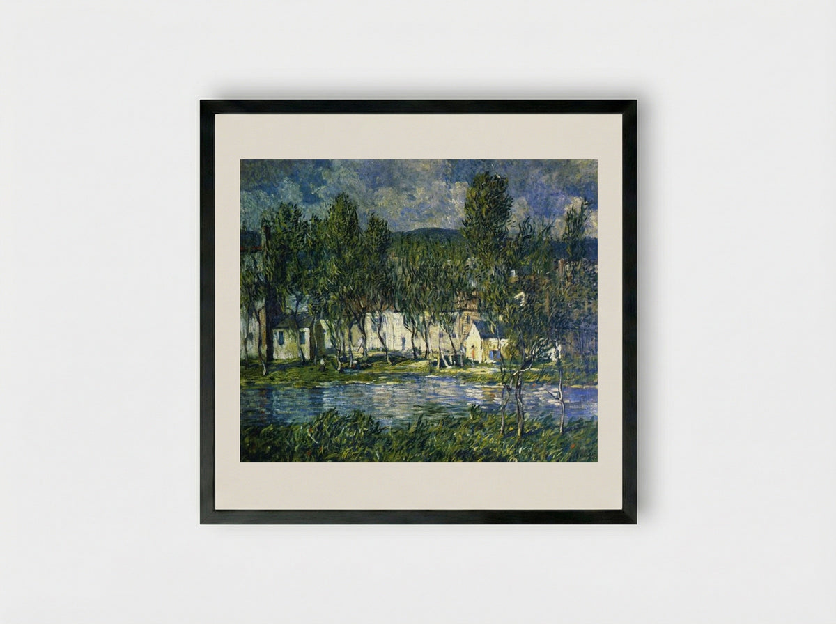 Flowing Water - Robert Spencer - Framed Print Black