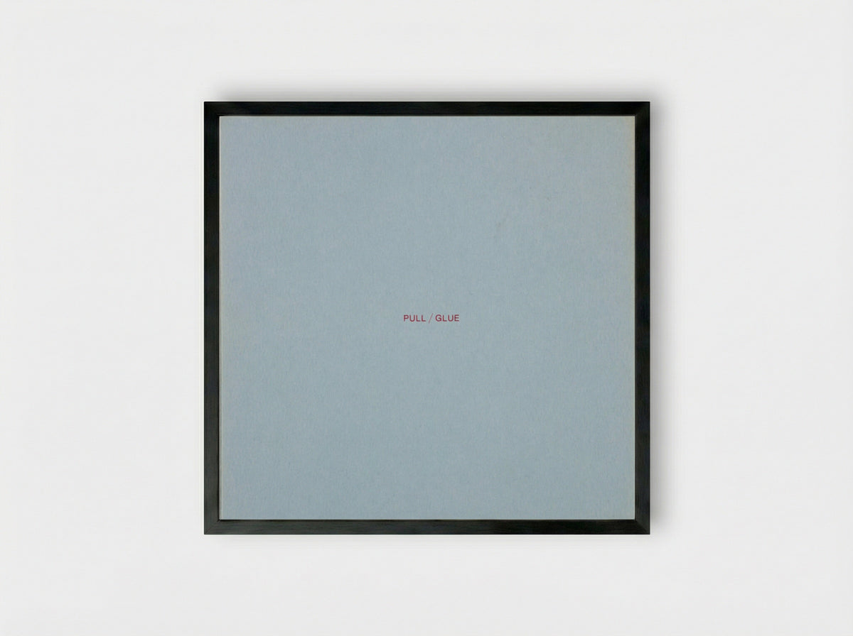 Flux Music (Pull/Glue) - Paul Sharits - Framed Print Black