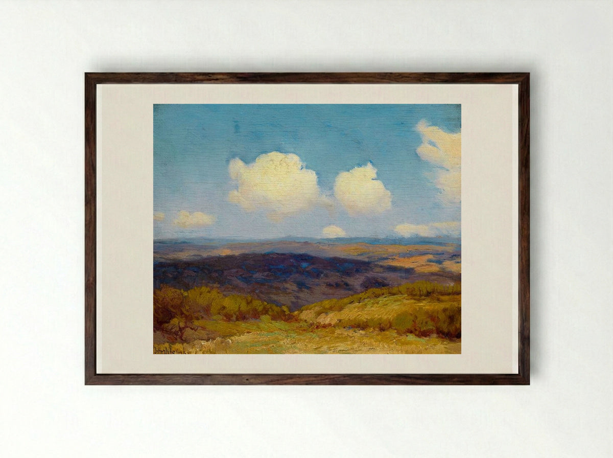 Flying Shadows - Robert Julian Onderdonk - Framed Print Dark Wood