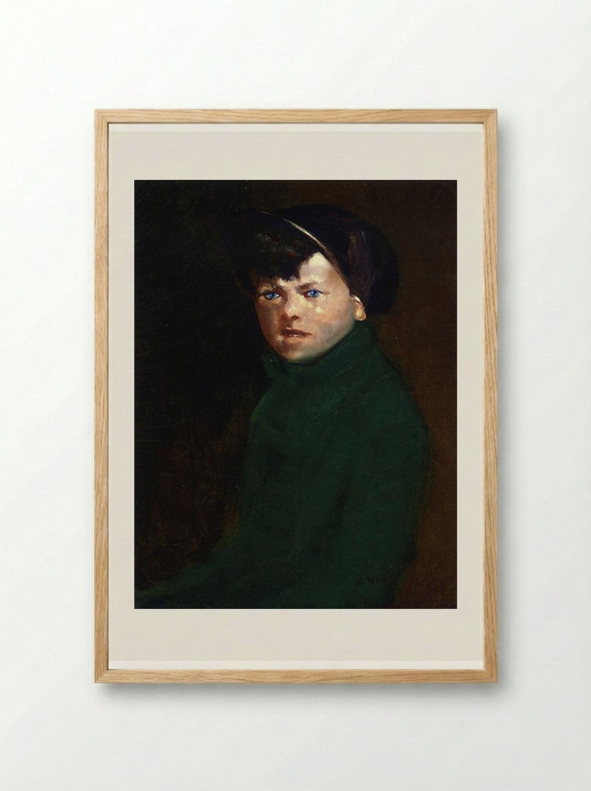 Flyweight Champion of Jumel Place - George Luks - Framed Print Wood