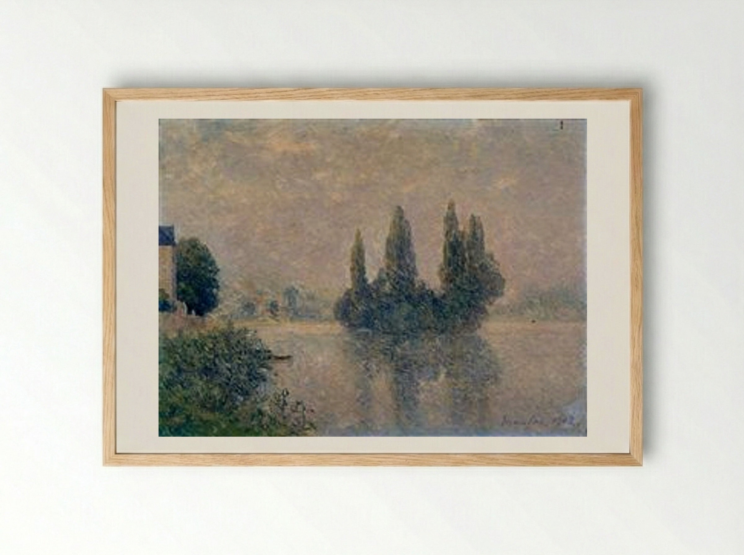 Fog on the Seine (The Andelys) - Maxime Maufra - Framed Print Wood