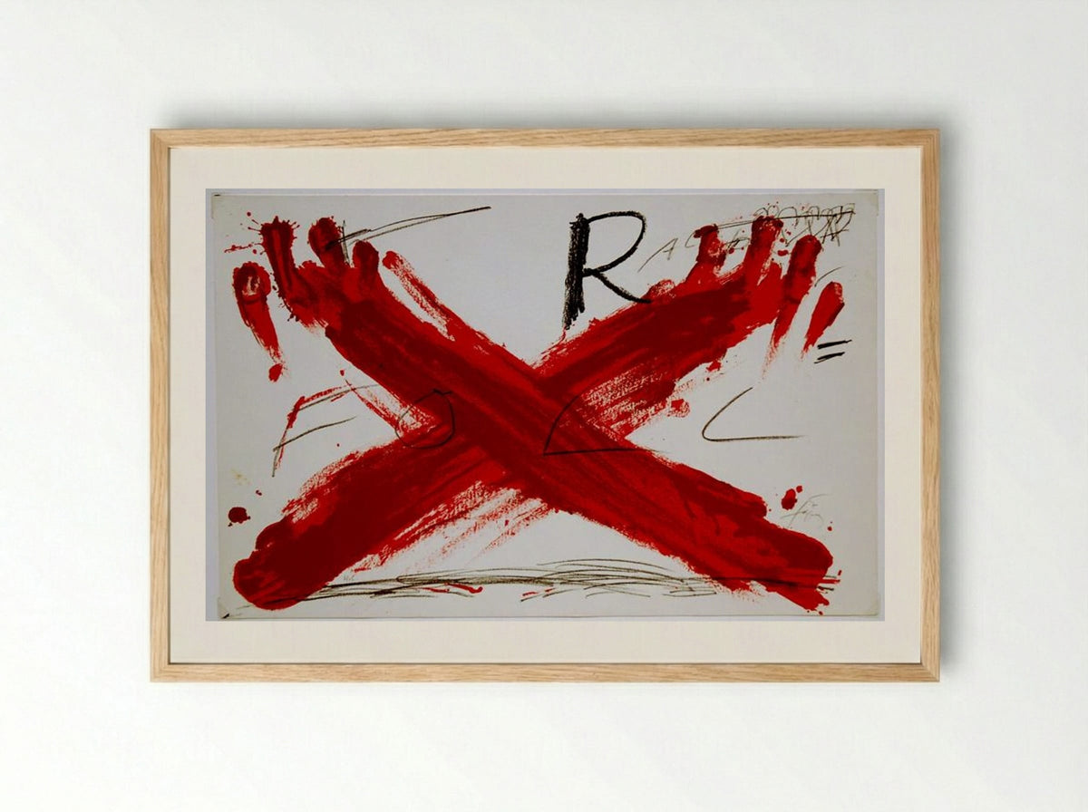 Foll - Antoni Tàpies - Framed Print Wood
