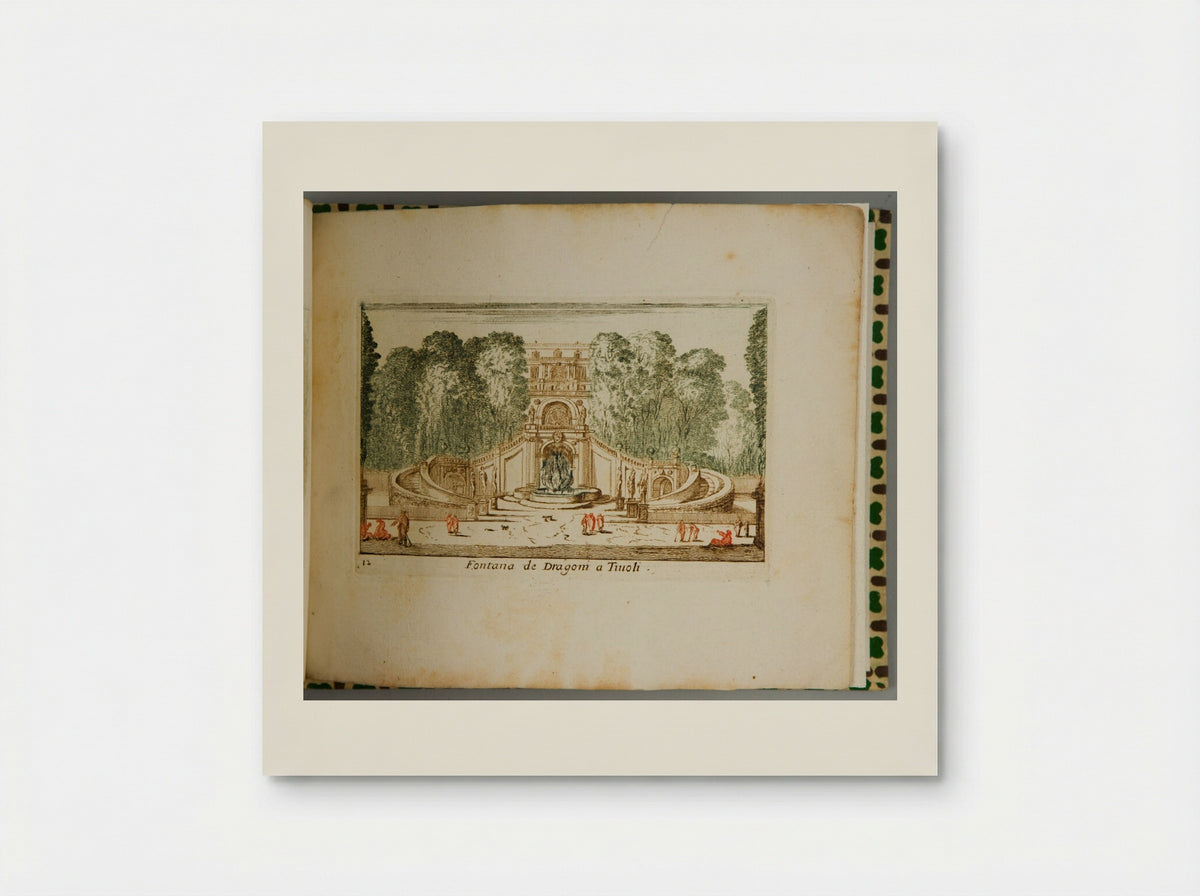 Fontana de Dragoni a Tivoli - Abraham Bloteling - Poster