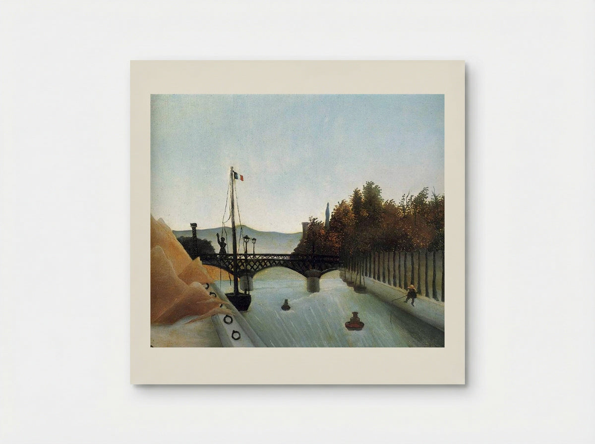 Footbridge at Passy - Henri Rousseau - Poster
